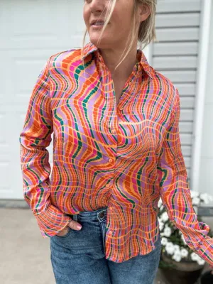 The Orange Mirage Blouse