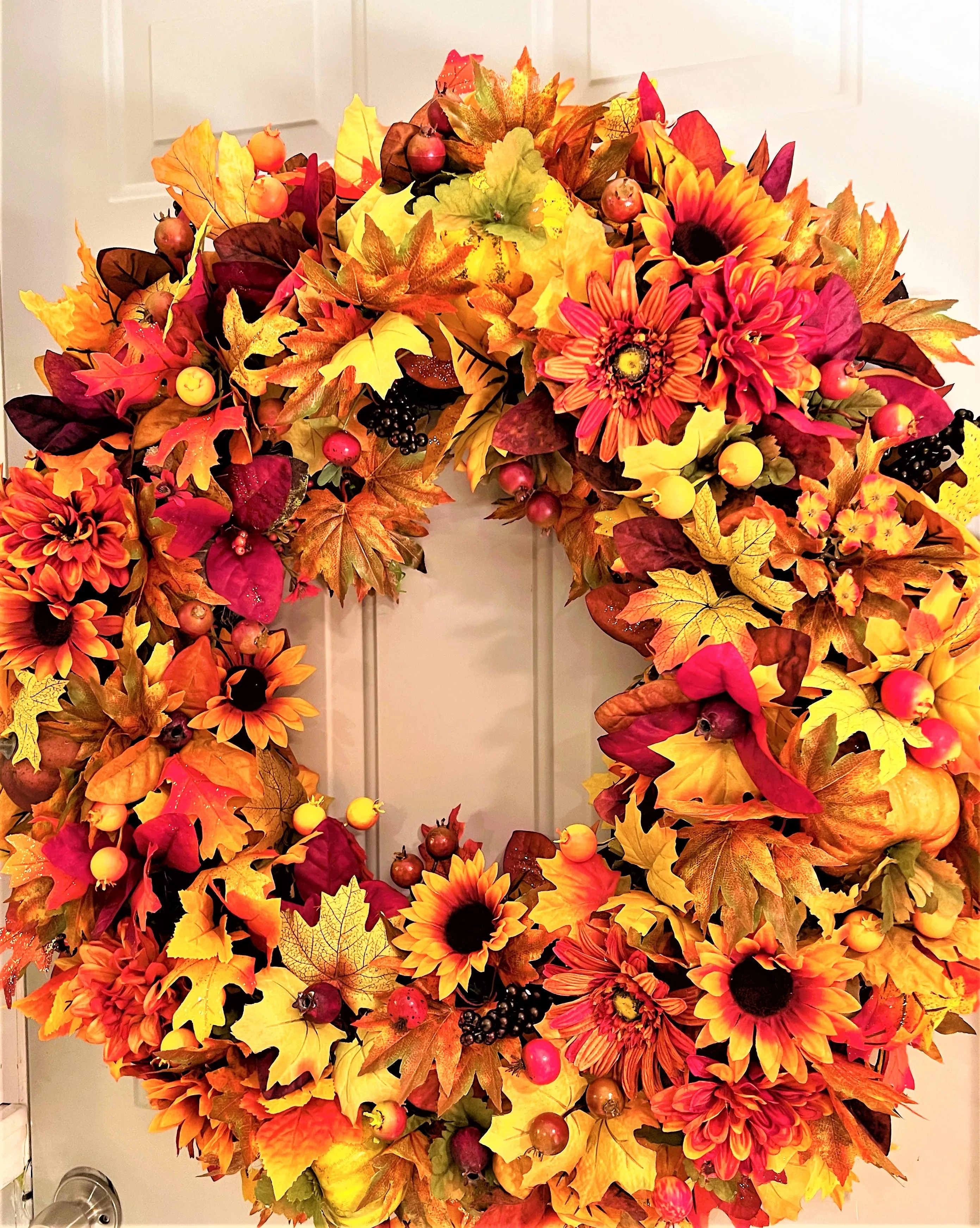 The Ultimate Fall Wreath 30 inches Diameter X 6 Depth