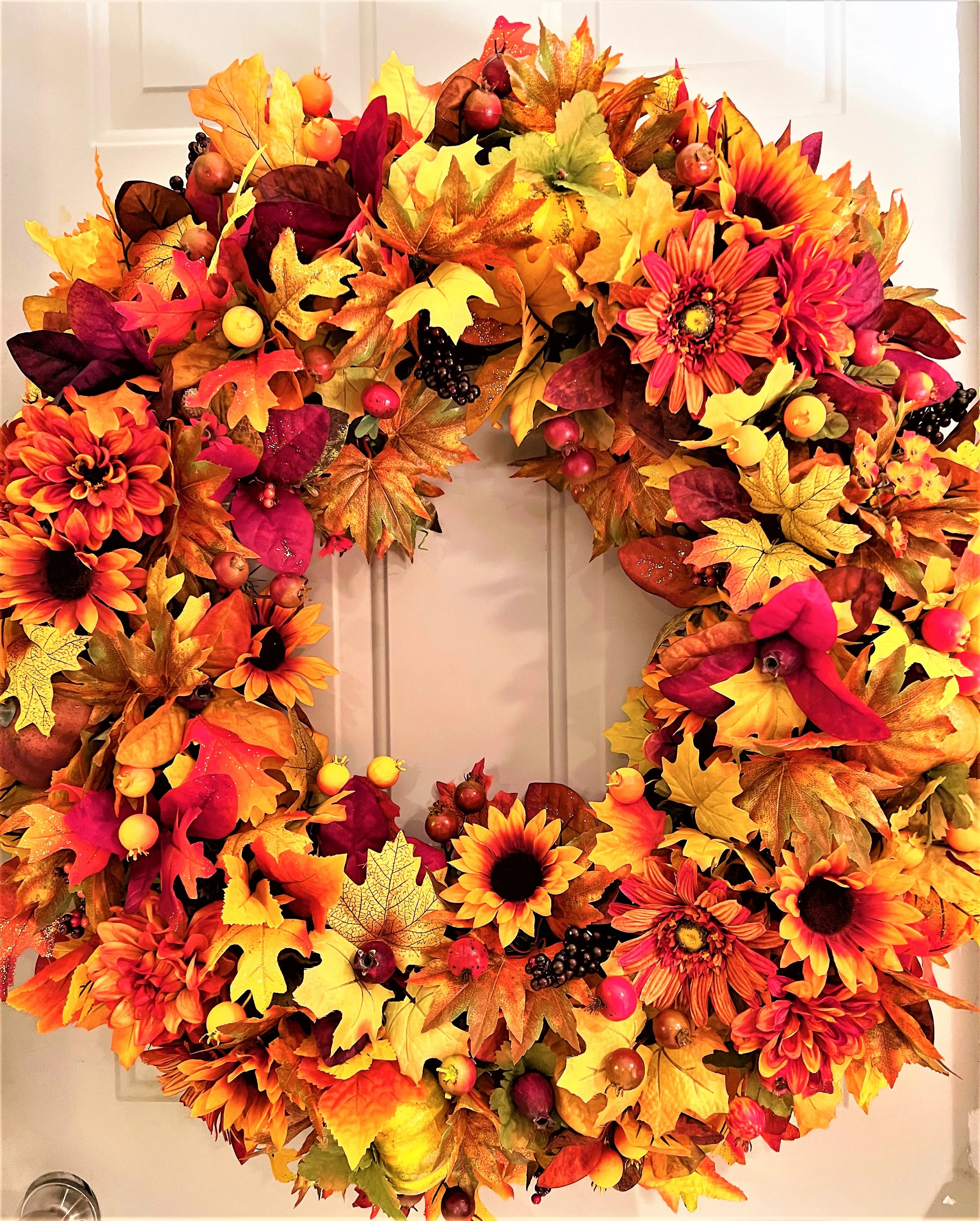 The Ultimate Fall Wreath 30 inches Diameter X 6 Depth