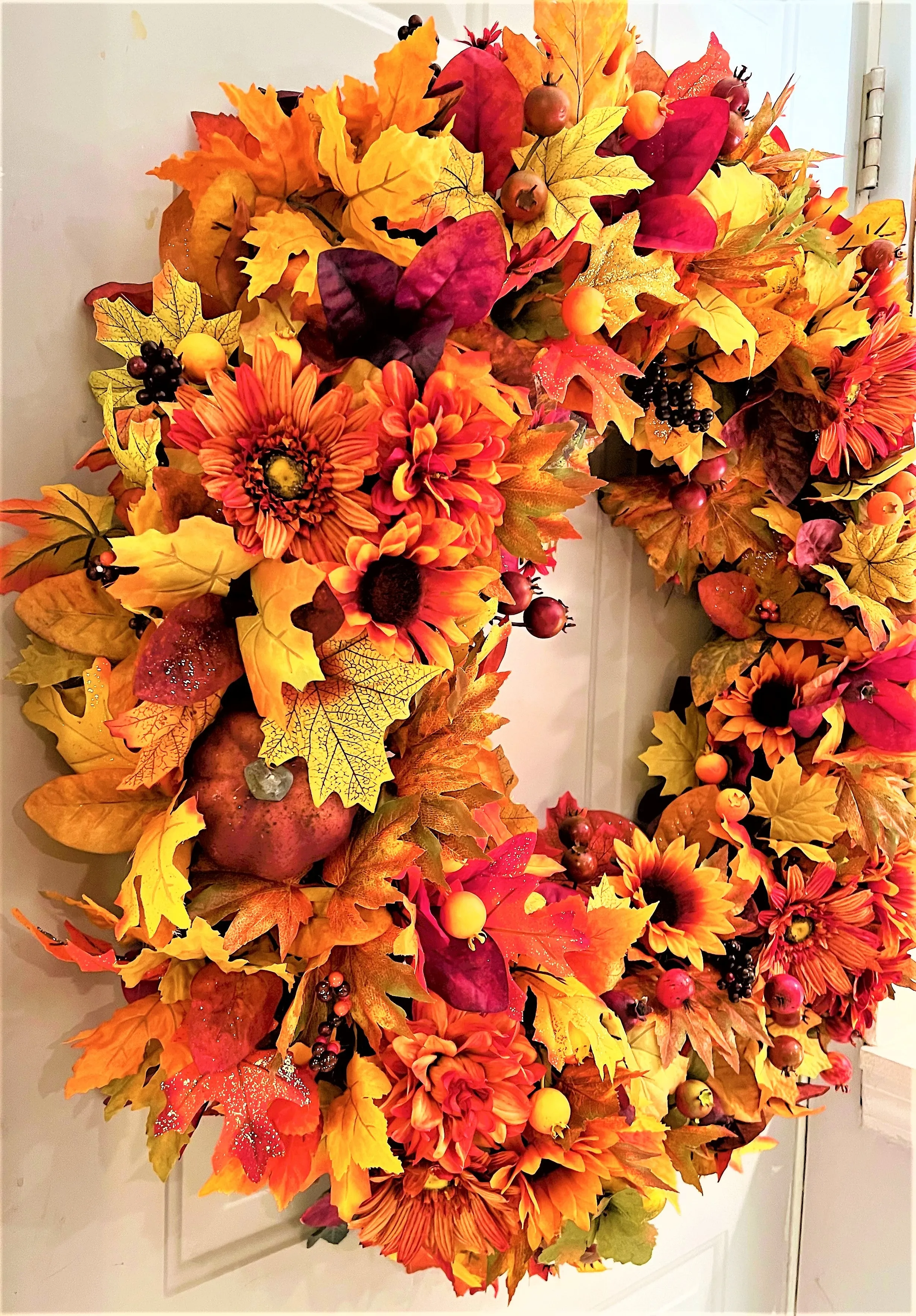 The Ultimate Fall Wreath 30 inches Diameter X 6 Depth
