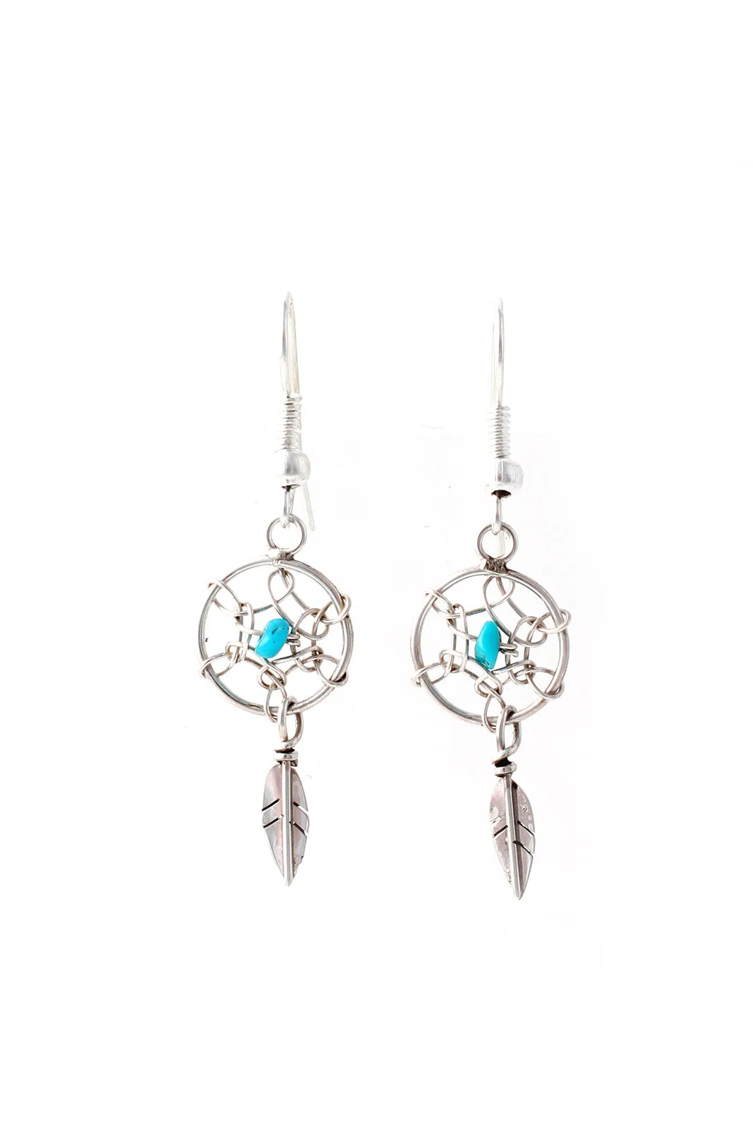 Tiny Navajo Dream Catcher Earrings