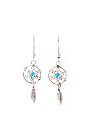 Tiny Navajo Dream Catcher Earrings