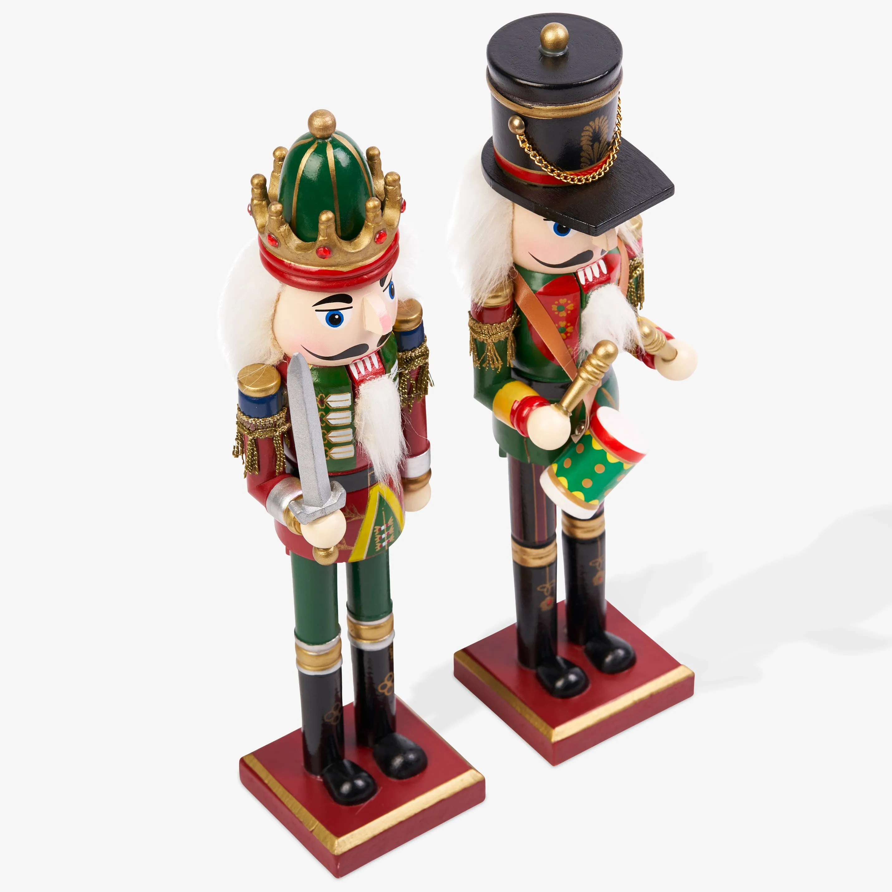 Traditional Christmas Wooden Nutcracker Soldiers (30cm)