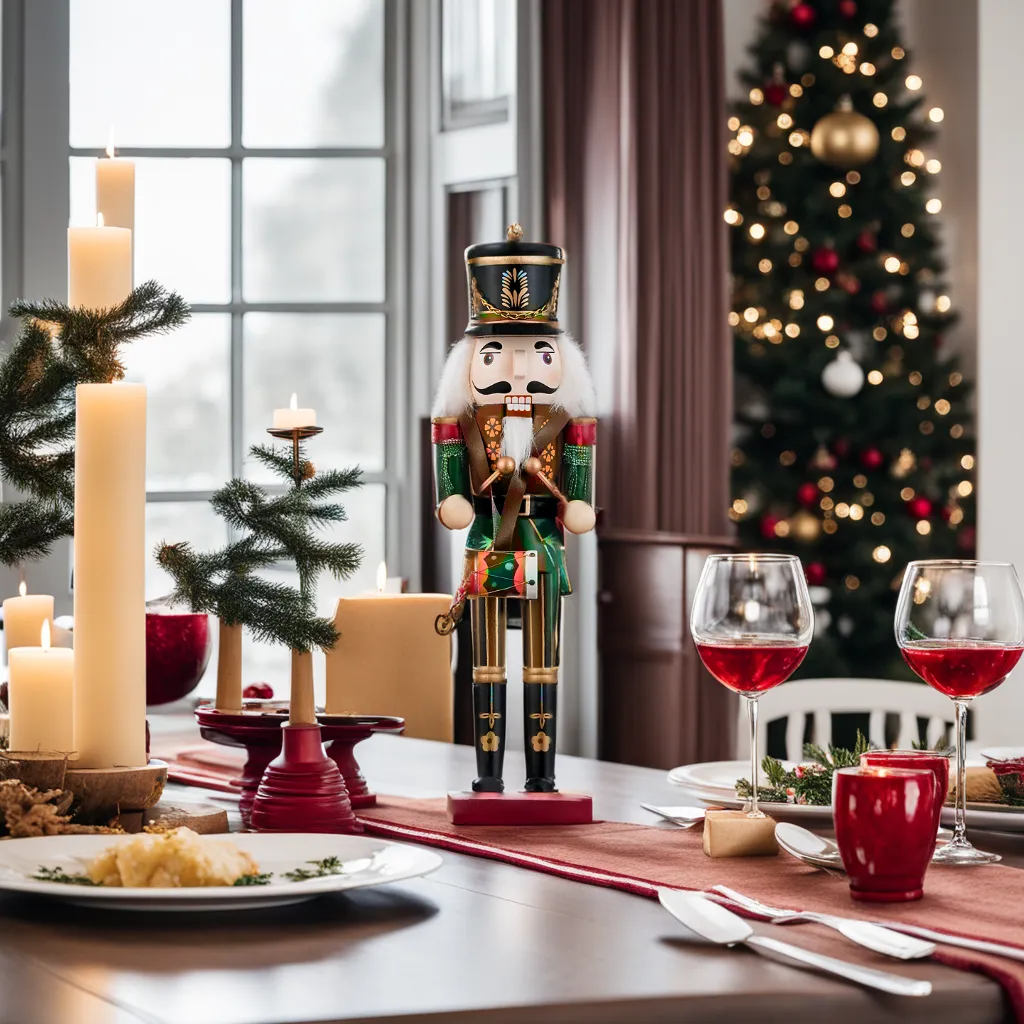 Traditional Christmas Wooden Nutcracker Soldiers (30cm)