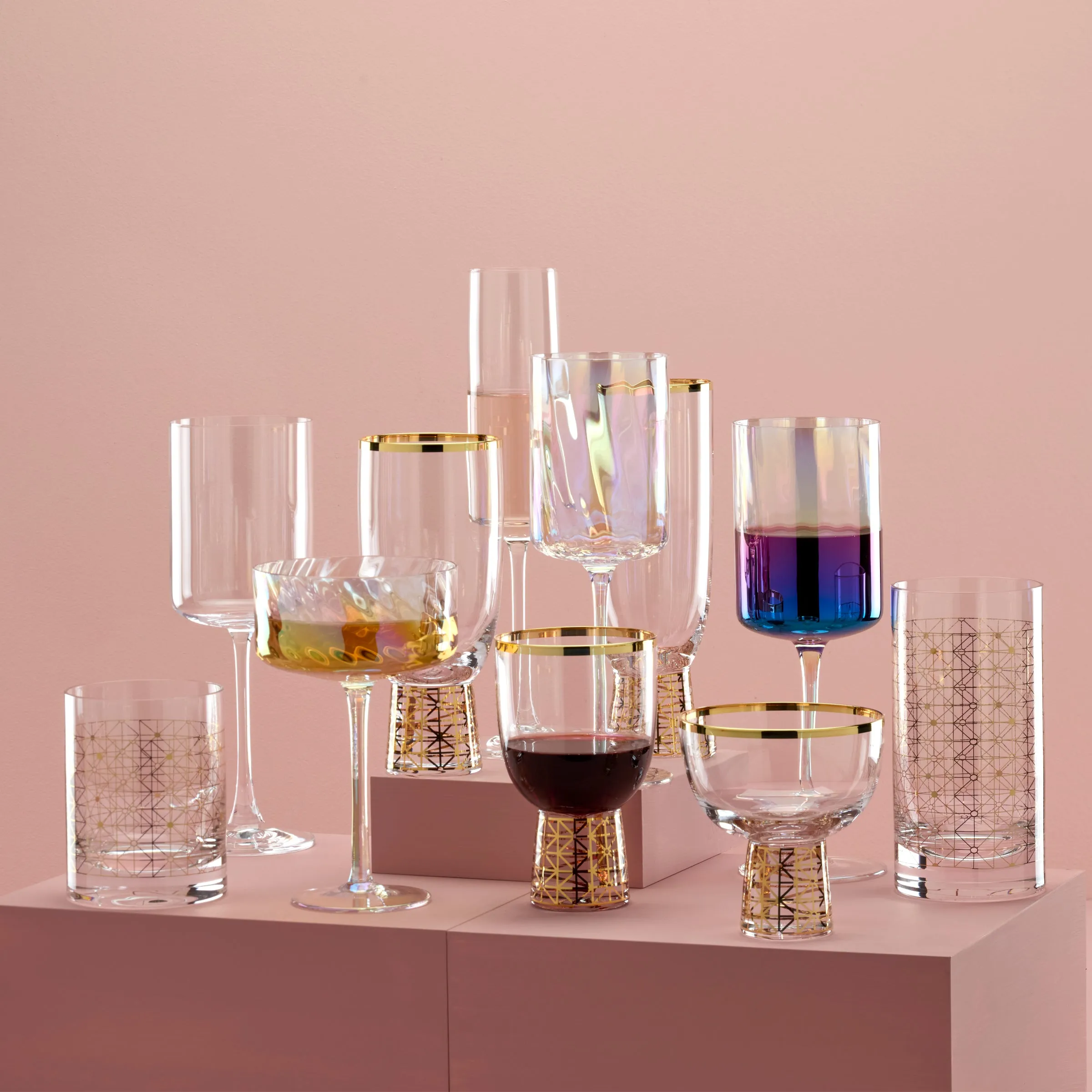 Tuscany Classics Iridescent Set of 4 - Red Wine
