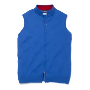 TWO TONE DOUBLE ZIP VEST