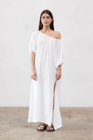 Valdis Linen Dress White