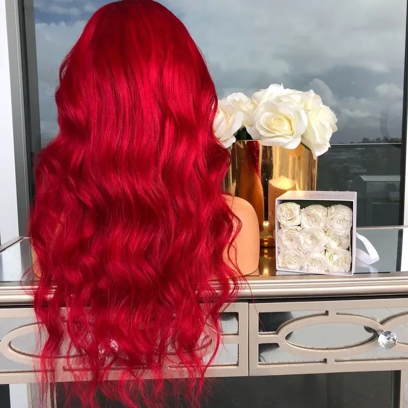 VIBRANT RED WIG