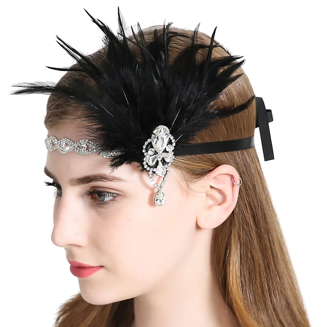Vintage 1920s Flapper Headband Roaring 20s Great Gatsby Headpiece|JaosWish