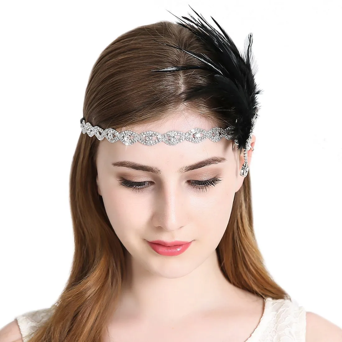 Vintage 1920s Flapper Headband Roaring 20s Great Gatsby Headpiece|JaosWish