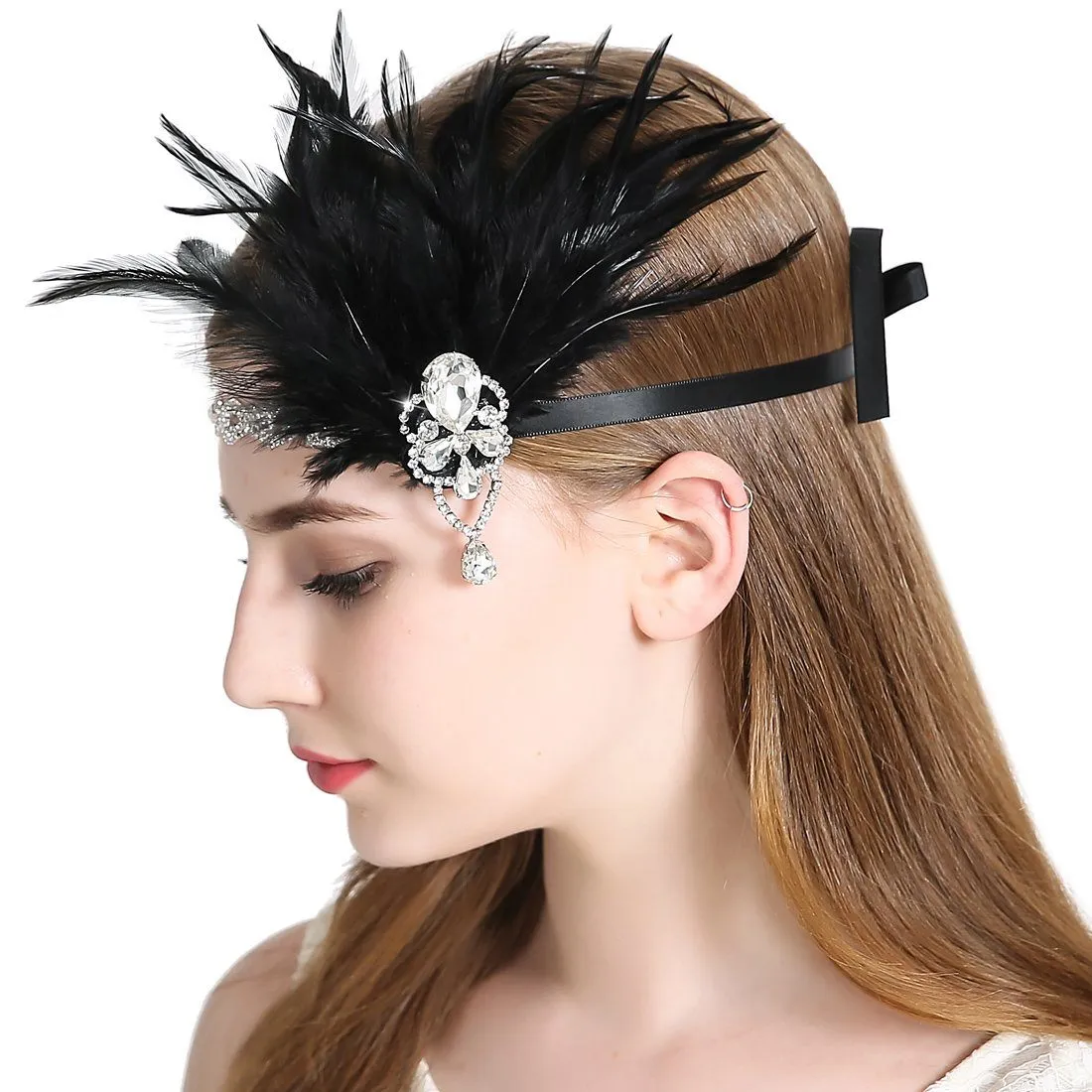 Vintage 1920s Flapper Headband Roaring 20s Great Gatsby Headpiece|JaosWish