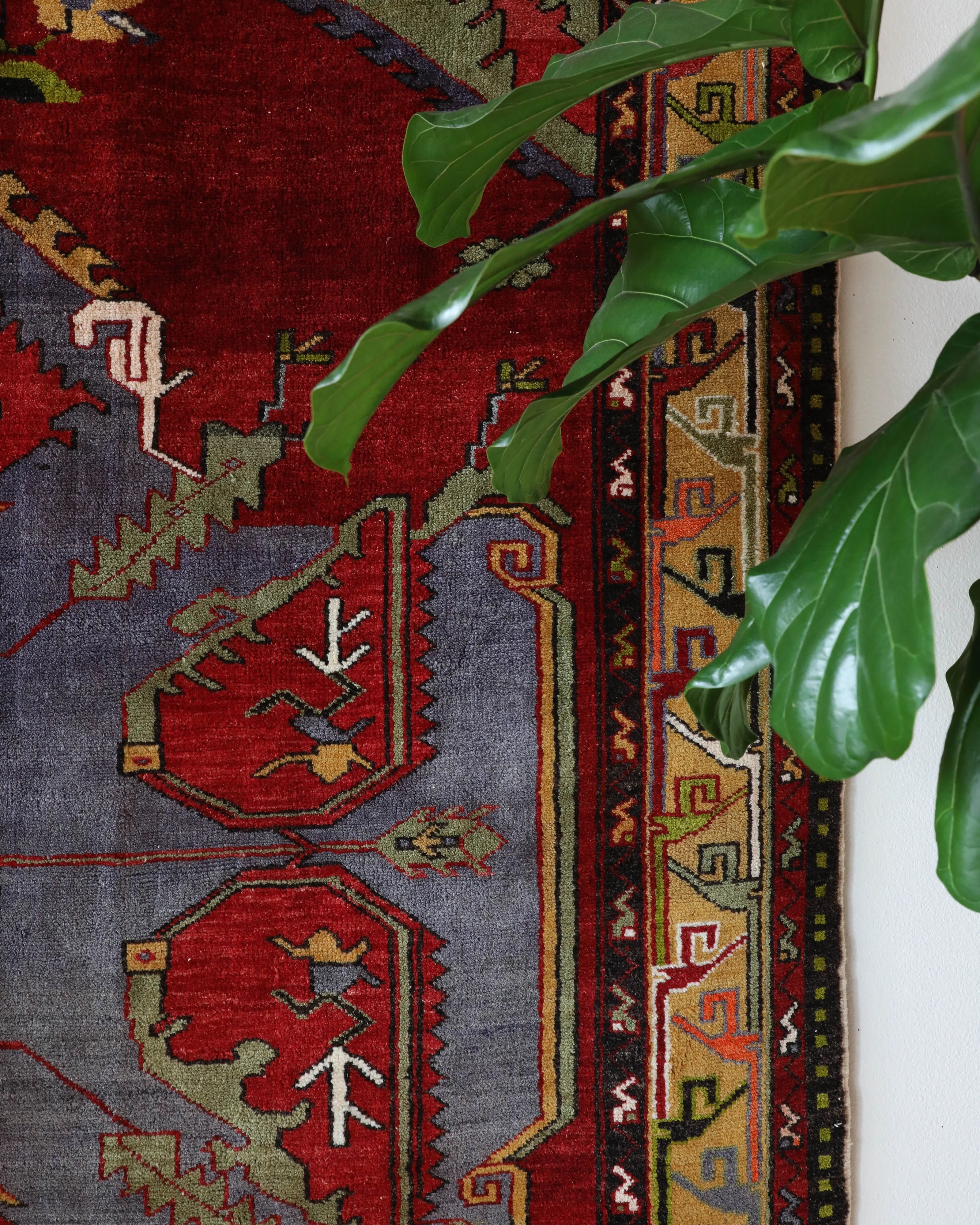 Vintage Denizli Can Rug 6'2"x11'2"