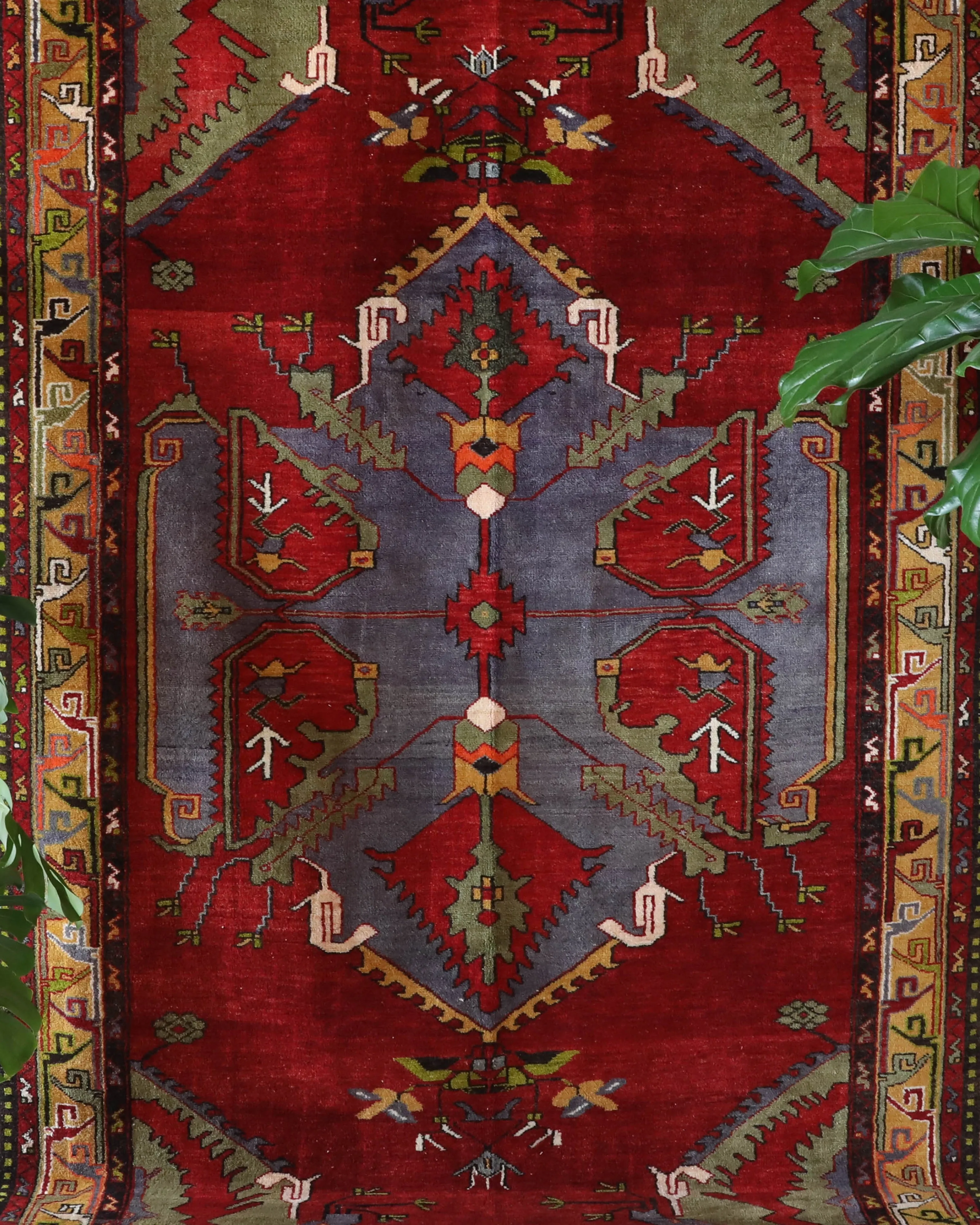 Vintage Denizli Can Rug 6'2"x11'2"