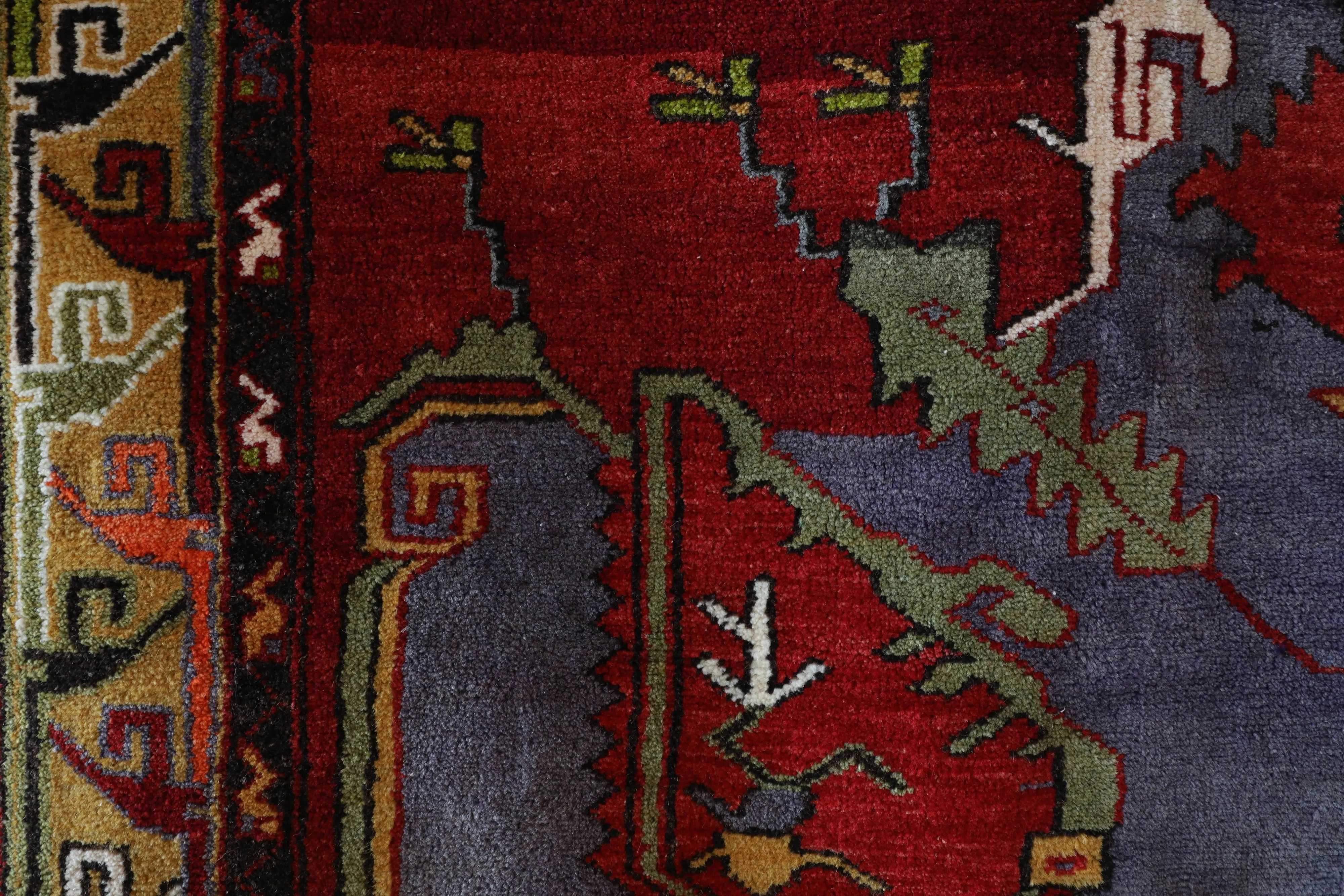 Vintage Denizli Can Rug 6'2"x11'2"