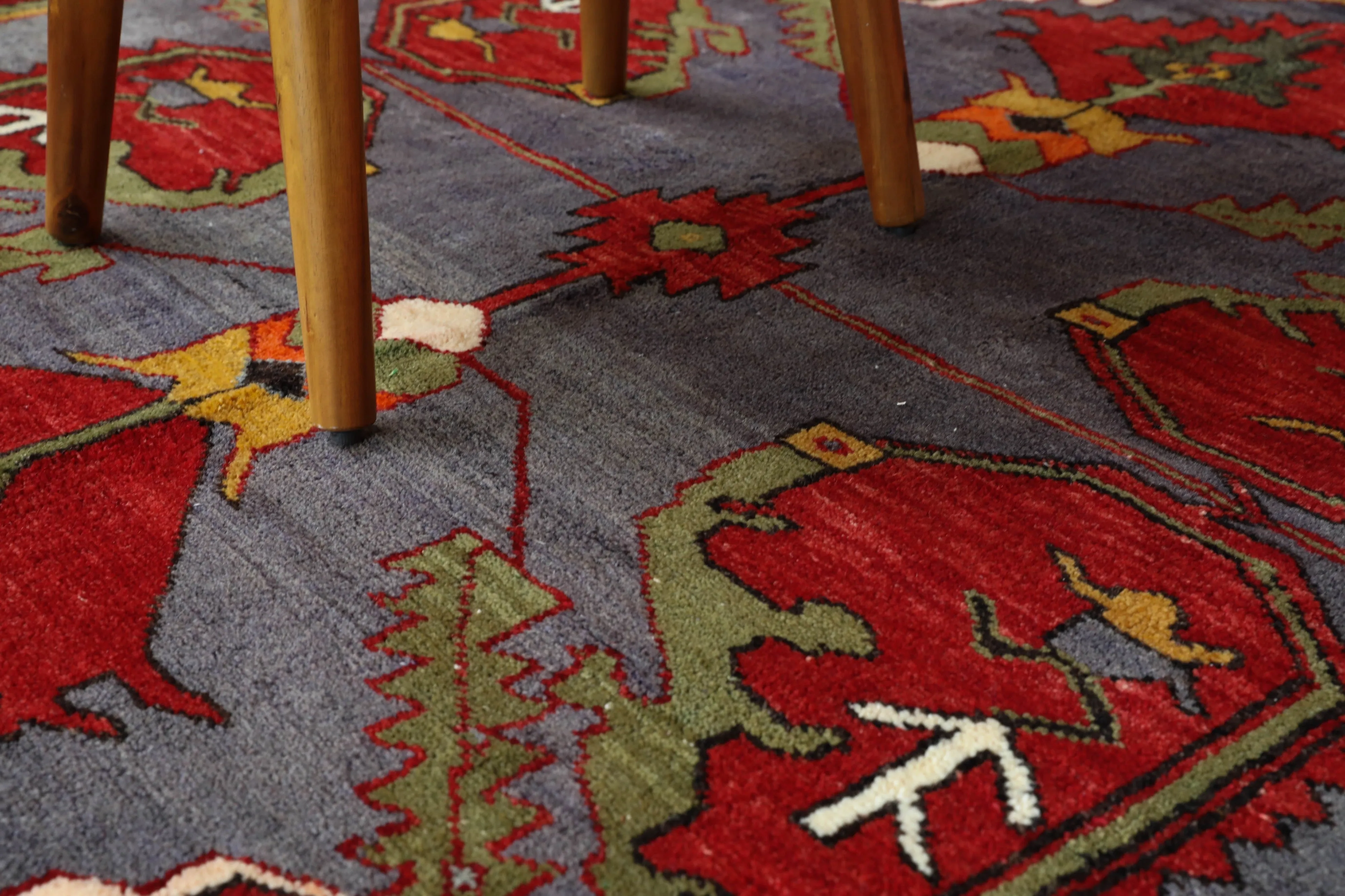 Vintage Denizli Can Rug 6'2"x11'2"