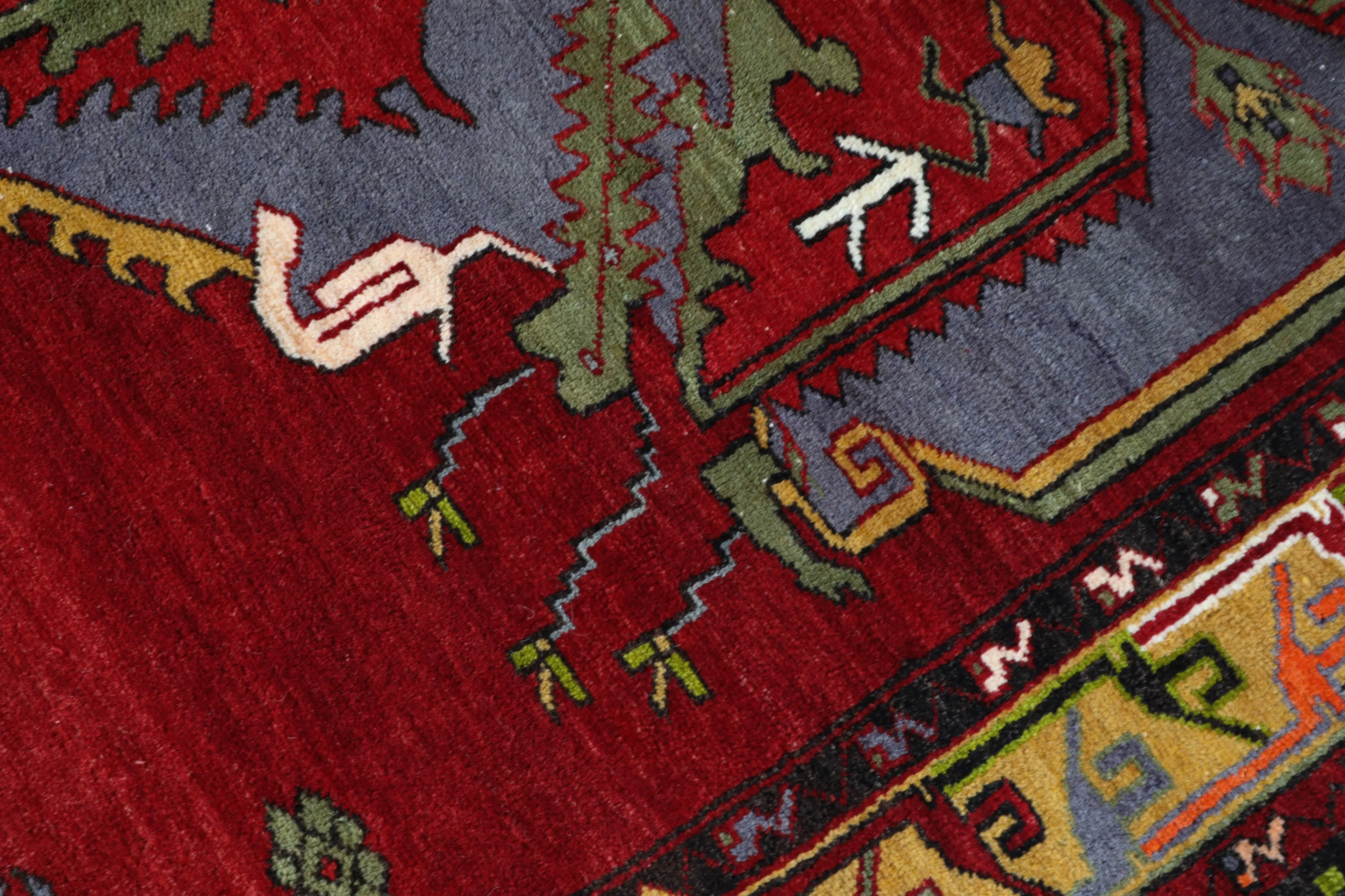 Vintage Denizli Can Rug 6'2"x11'2"