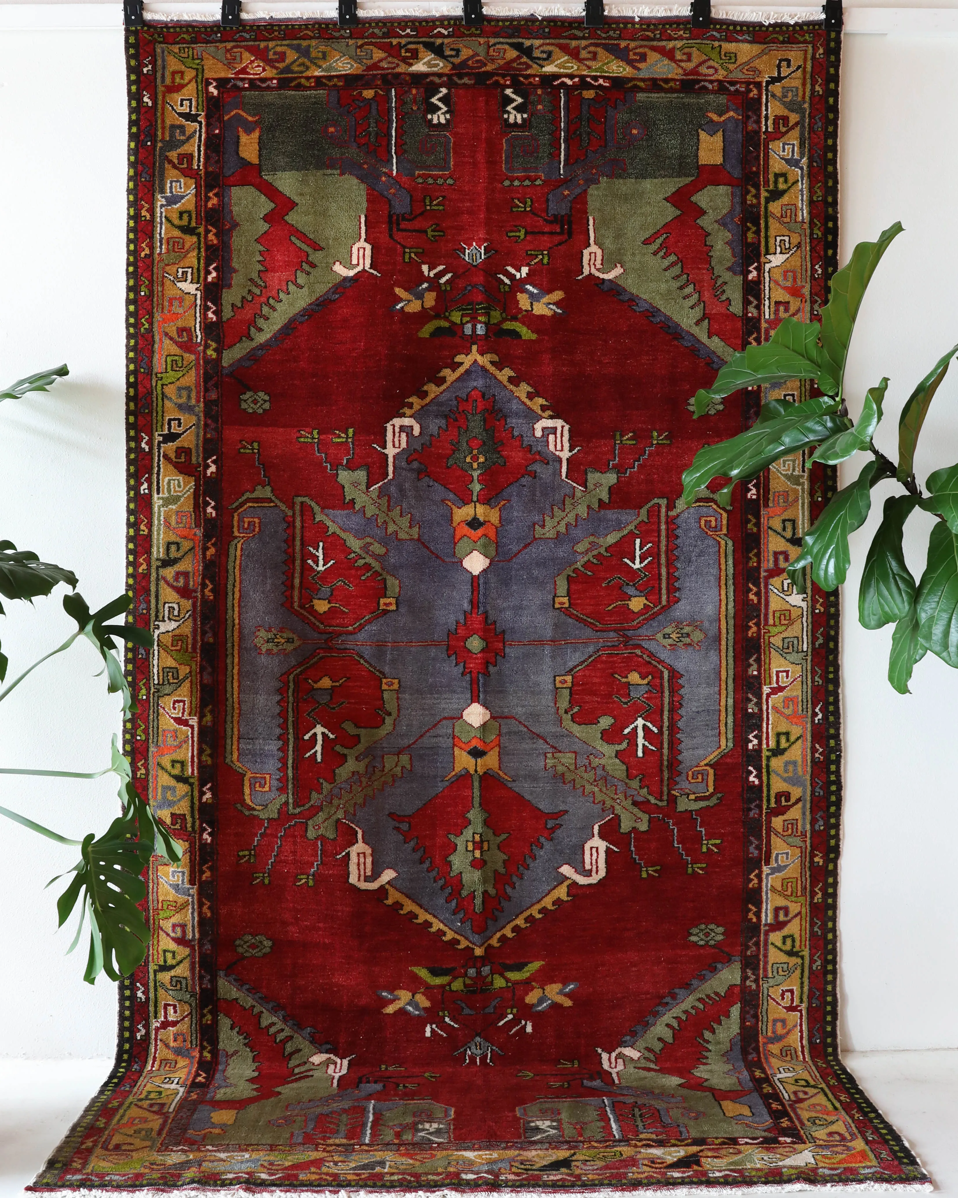 Vintage Denizli Can Rug 6'2"x11'2"