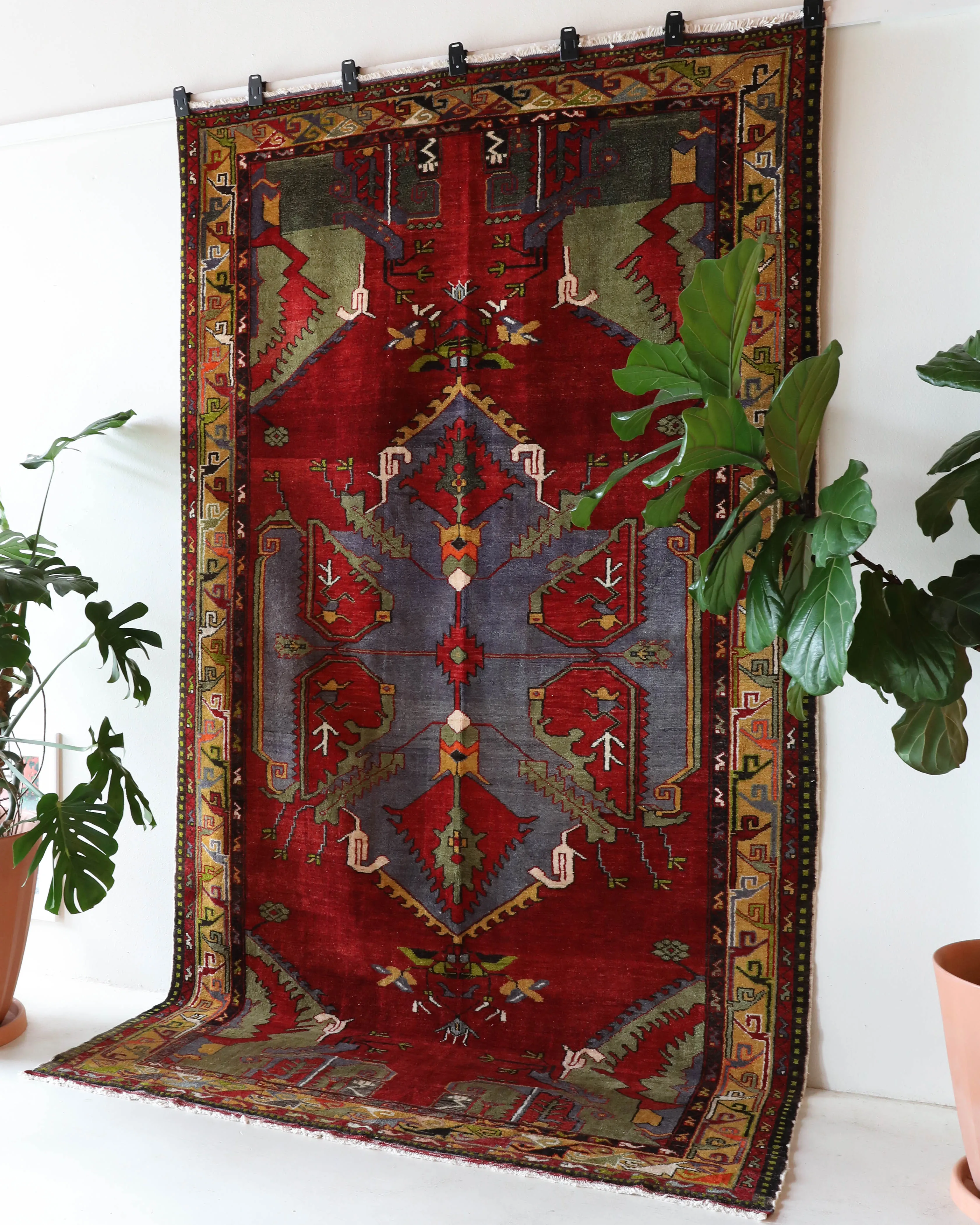 Vintage Denizli Can Rug 6'2"x11'2"