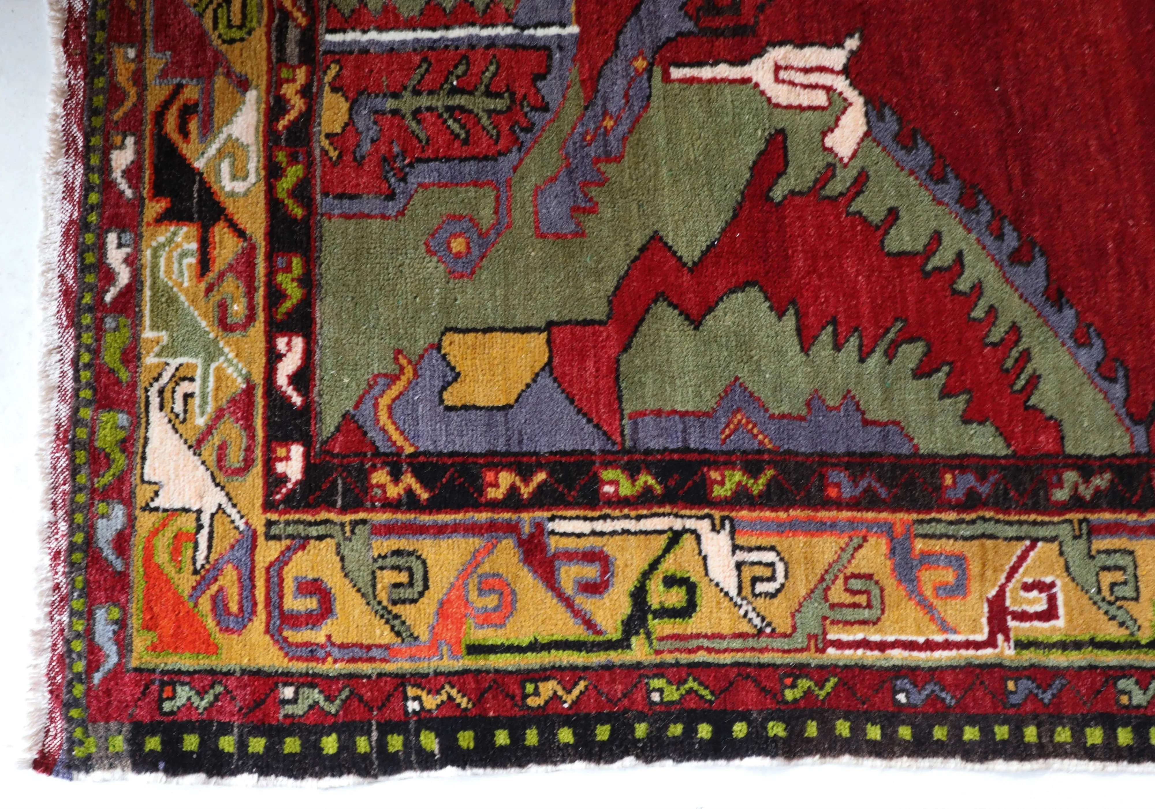 Vintage Denizli Can Rug 6'2"x11'2"