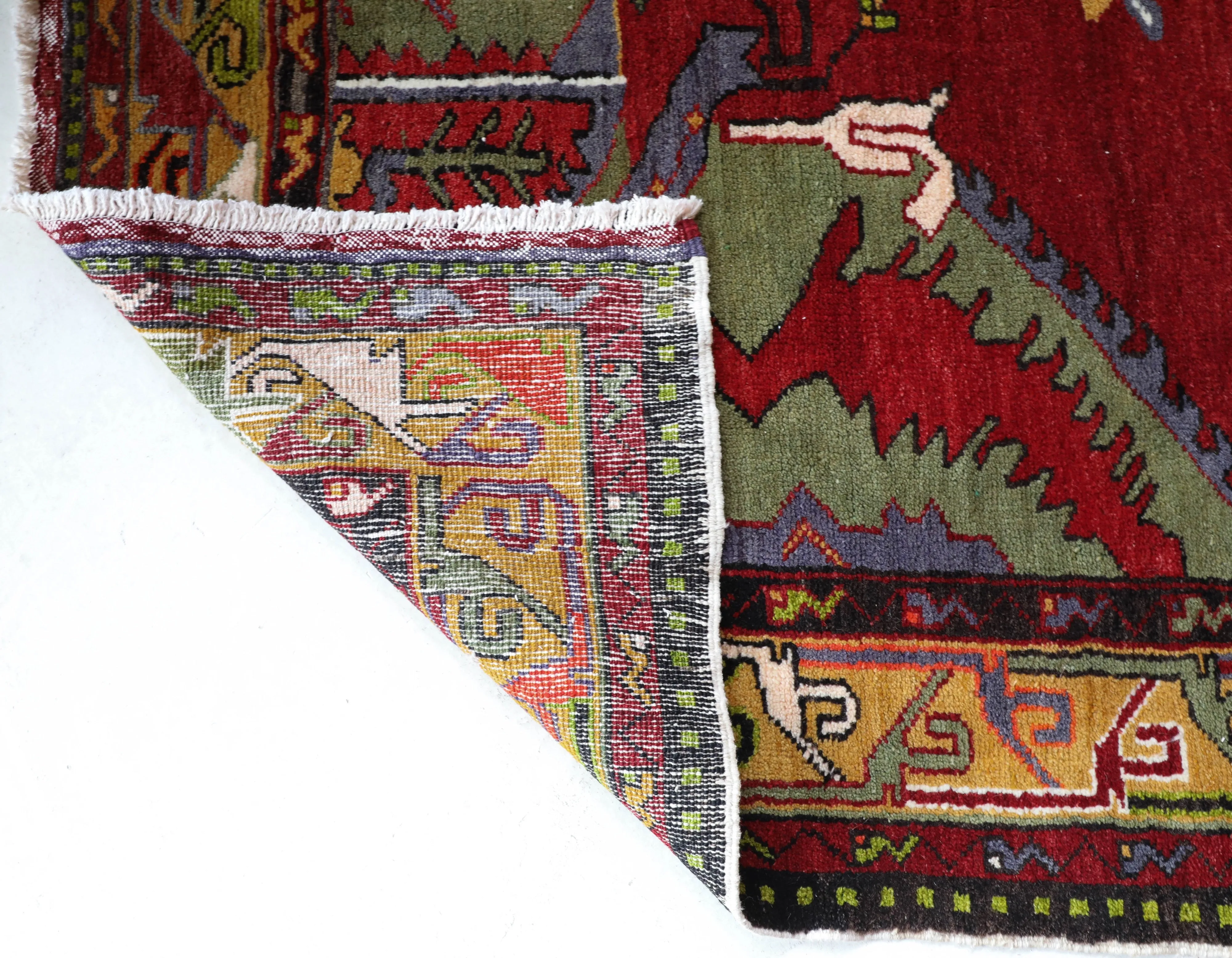Vintage Denizli Can Rug 6'2"x11'2"