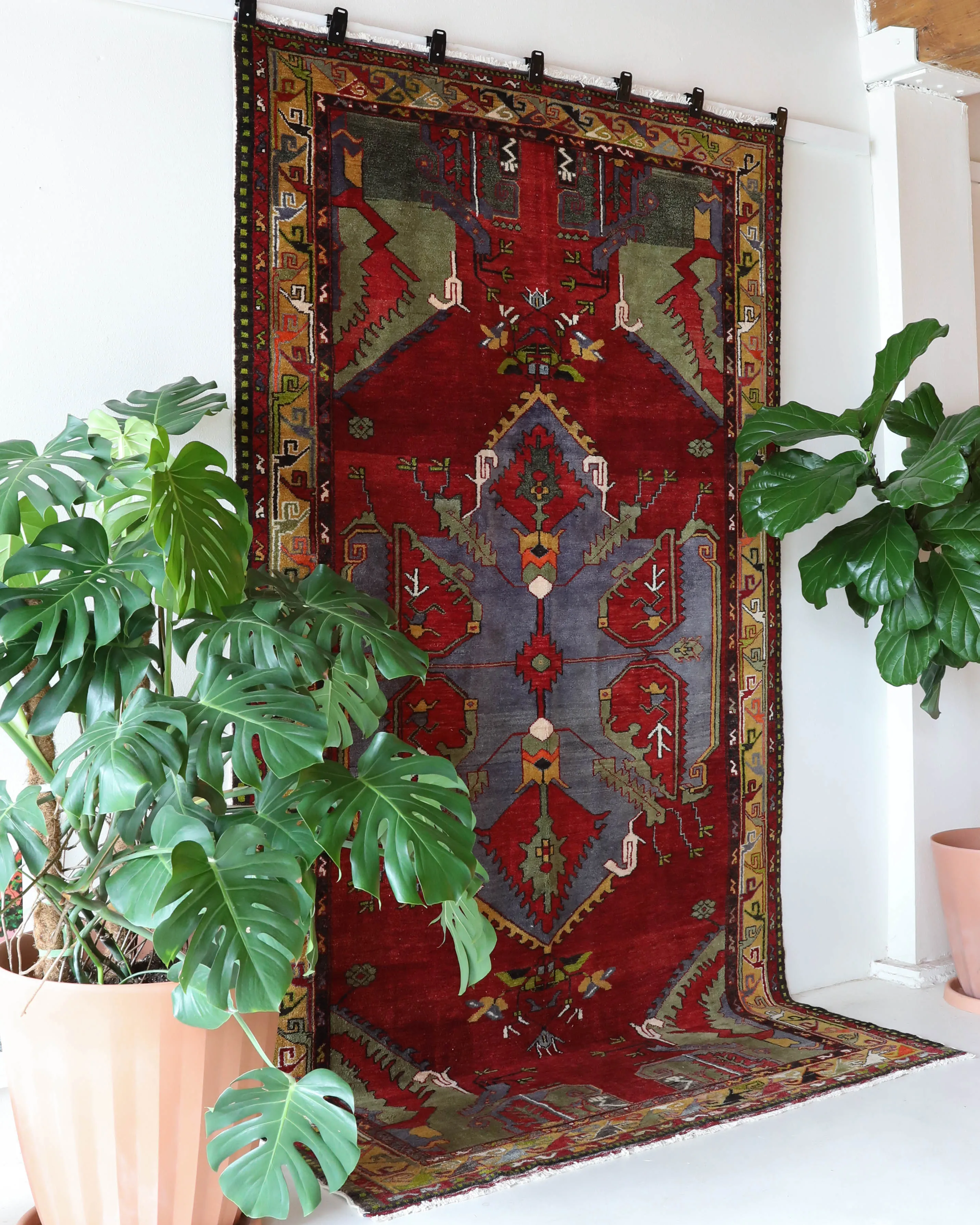 Vintage Denizli Can Rug 6'2"x11'2"