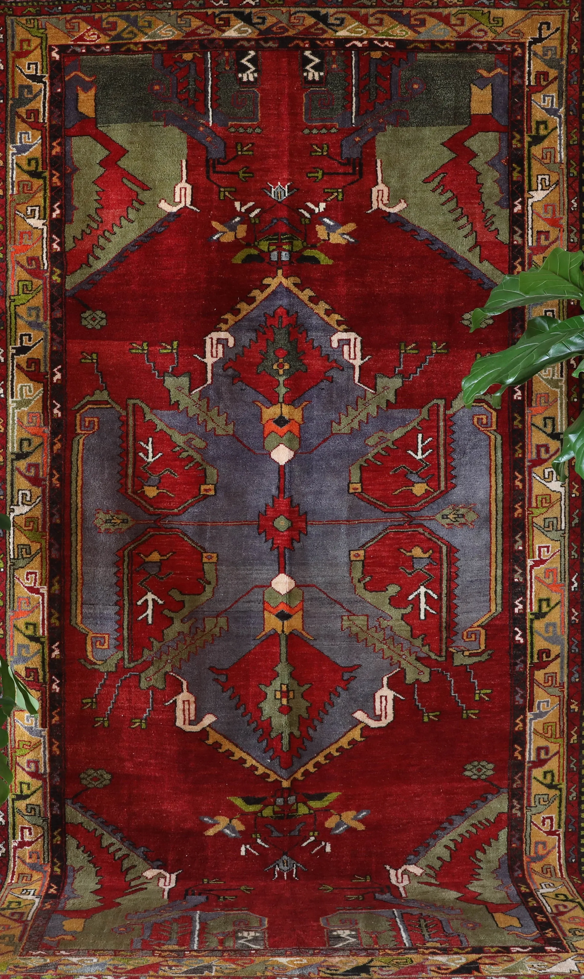 Vintage Denizli Can Rug 6'2"x11'2"
