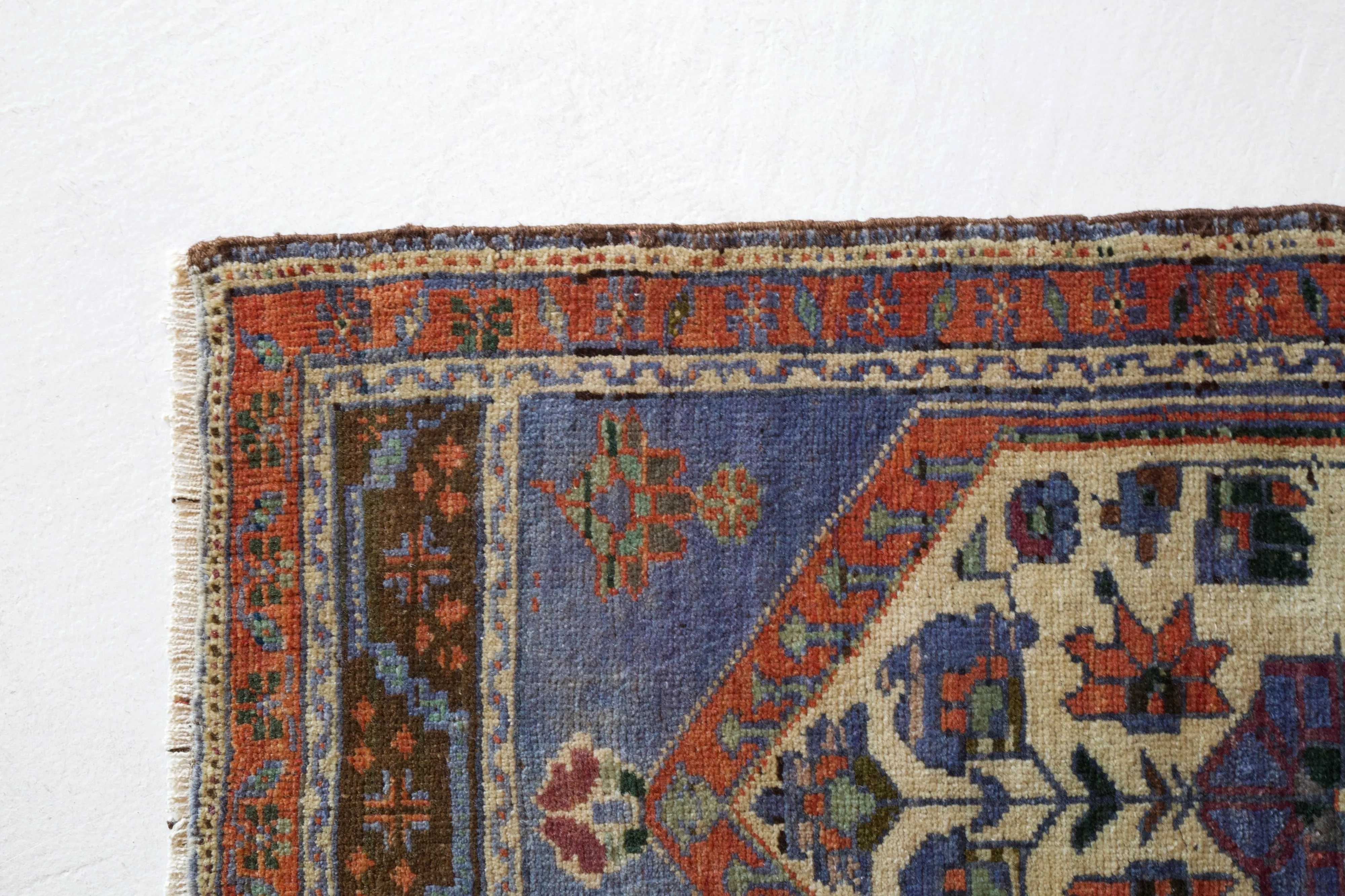 Vintage Mini Turkish Rug 20"x42"