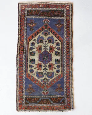 Vintage Mini Turkish Rug 20"x42"