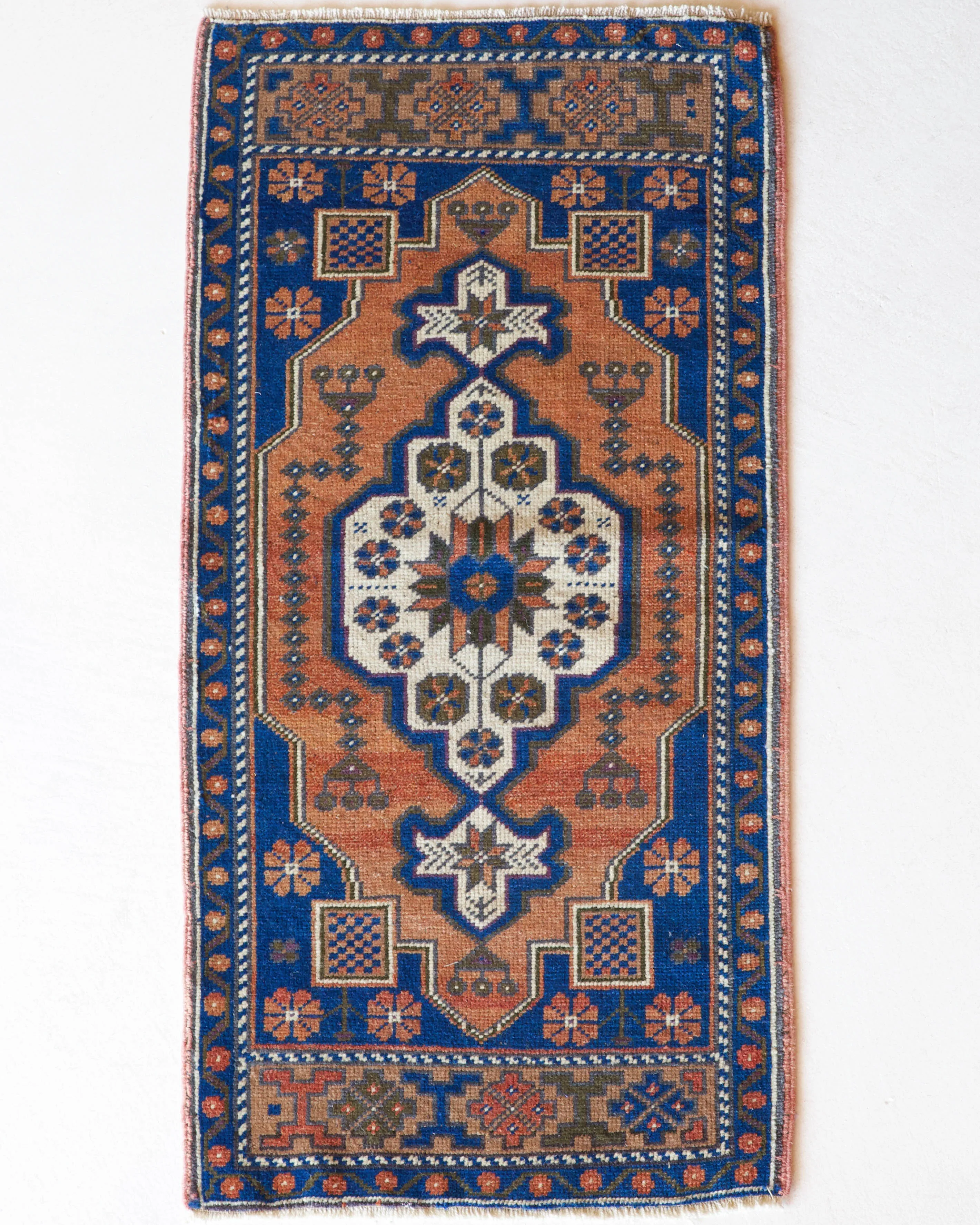 Vintage Mini Turkish Rug 21"x45"