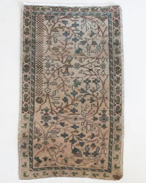 Vintage Mini Turkish Rug 22"x46"