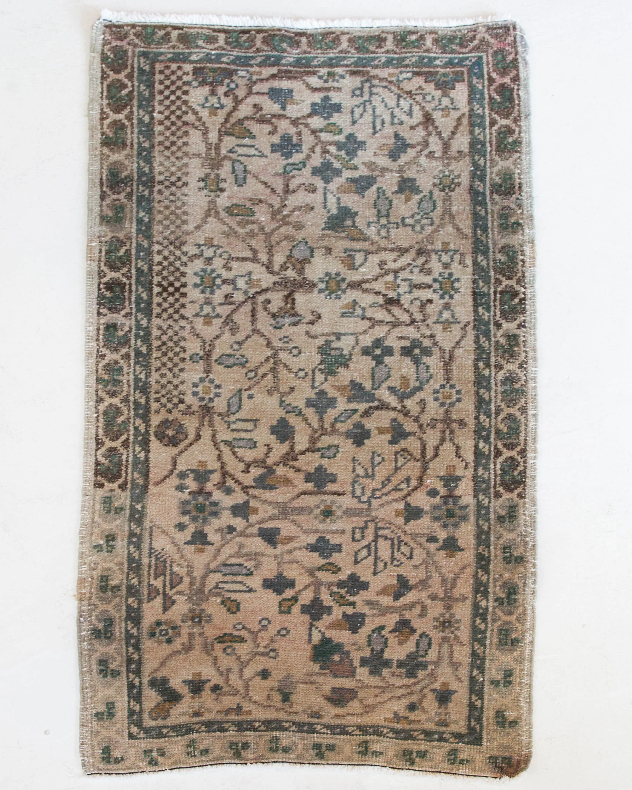 Vintage Mini Turkish Rug 22"x46"