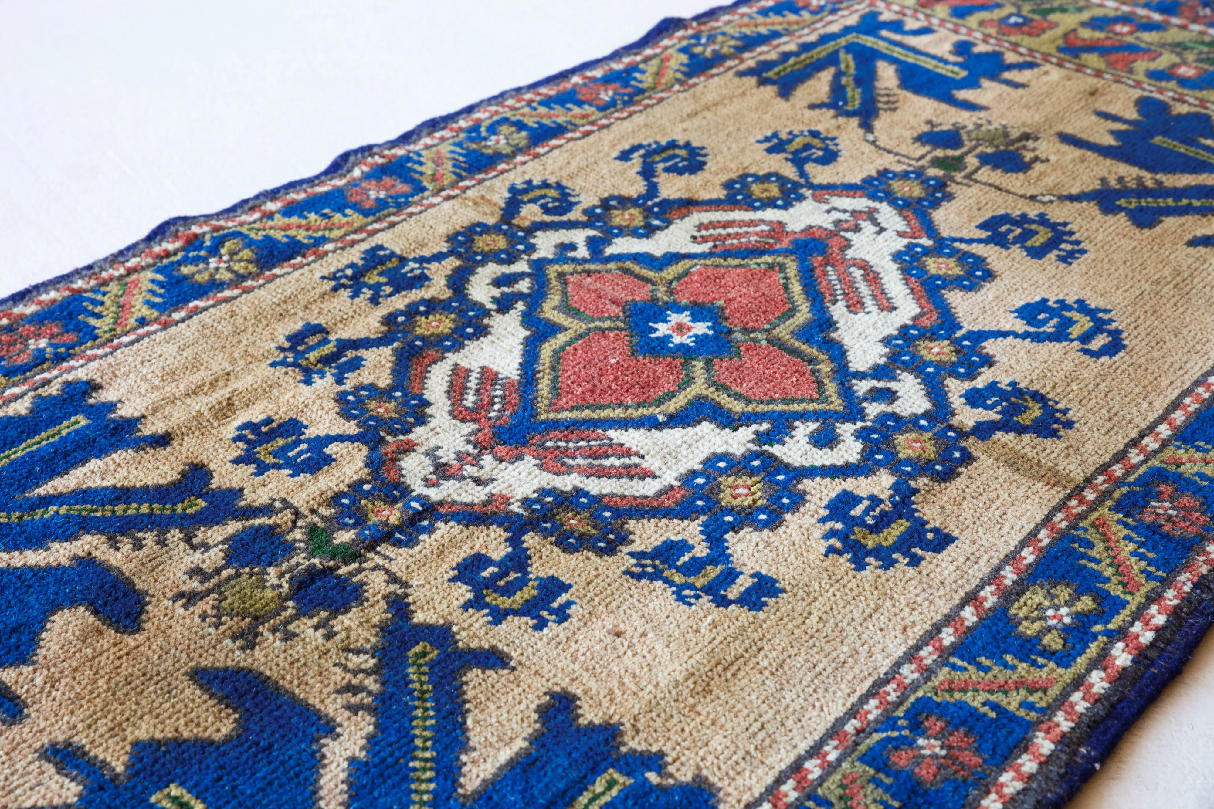 Vintage Mini Turkish Rug 22"x49"
