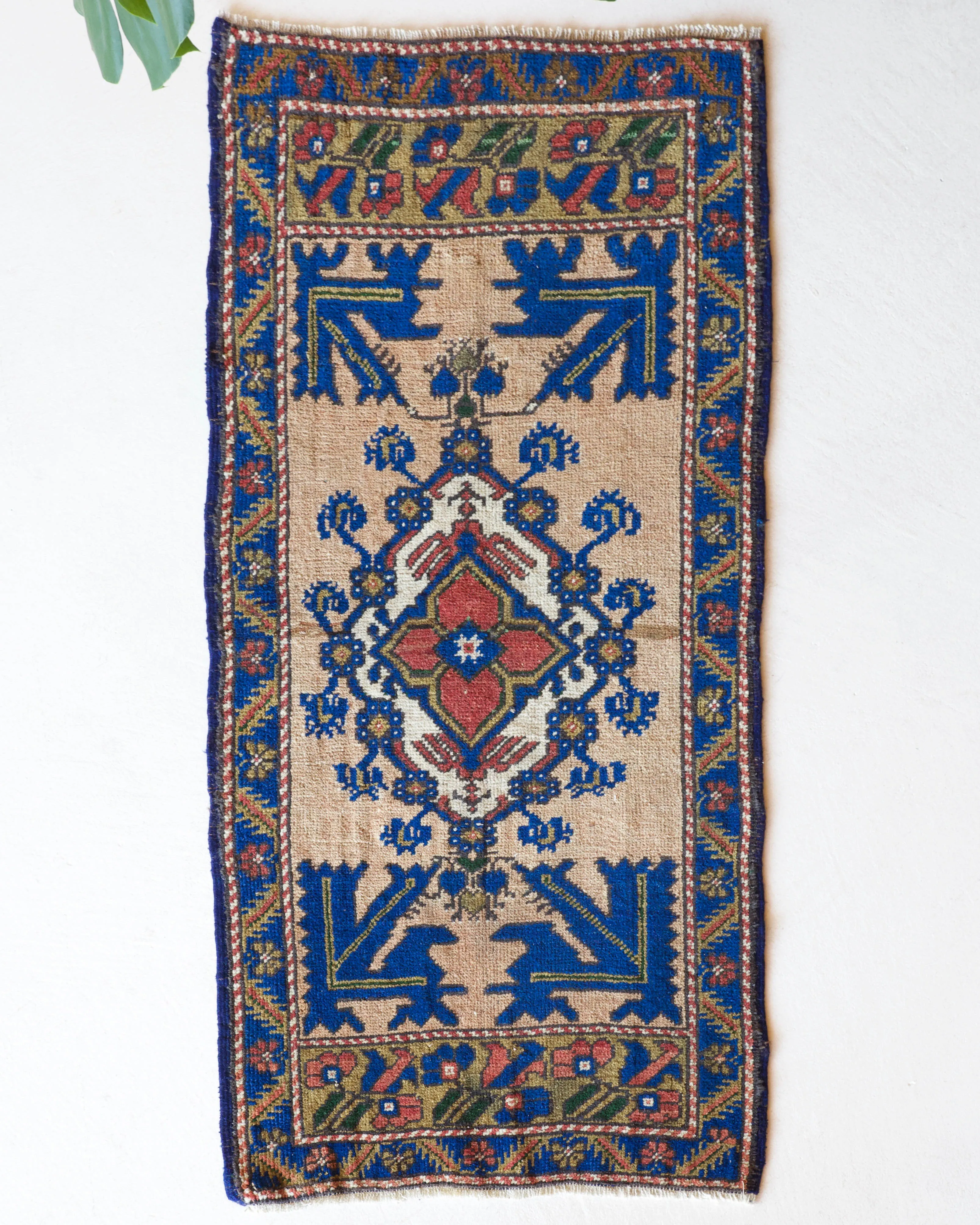 Vintage Mini Turkish Rug 22"x49"