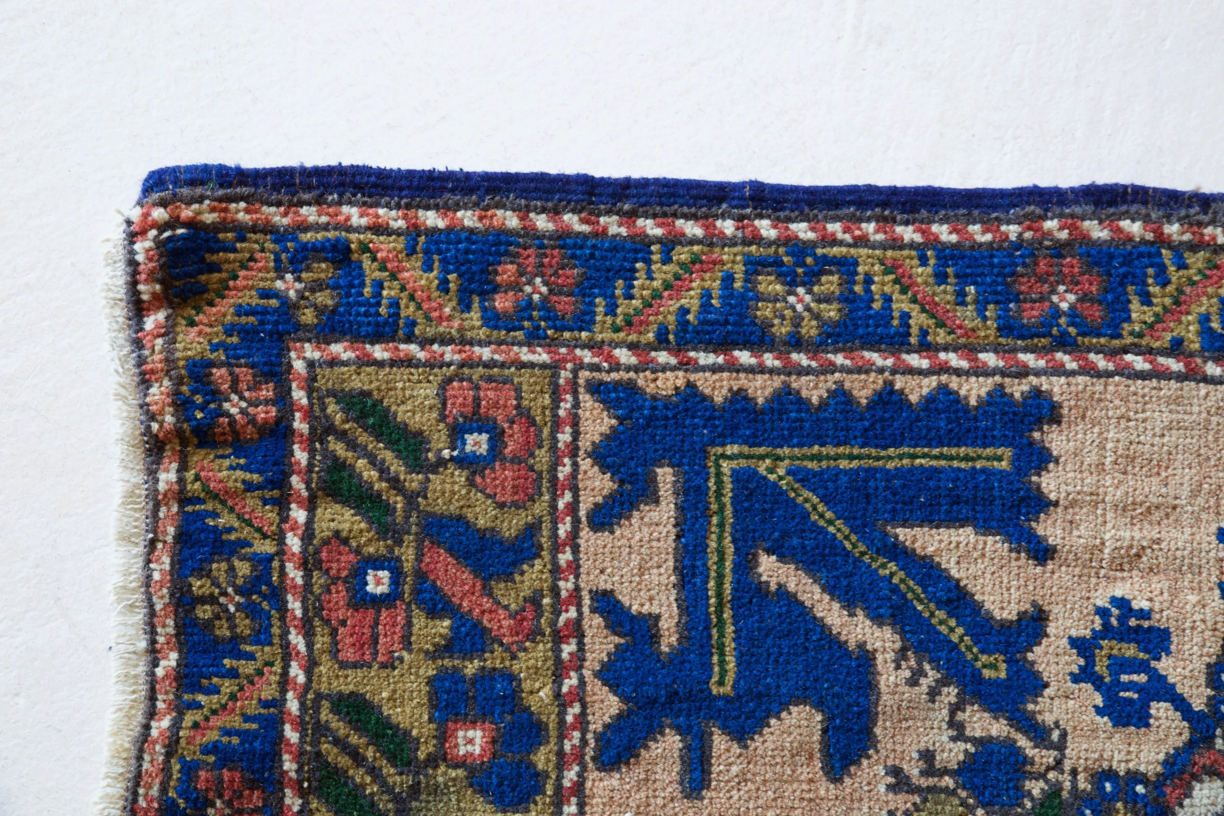 Vintage Mini Turkish Rug 22"x49"