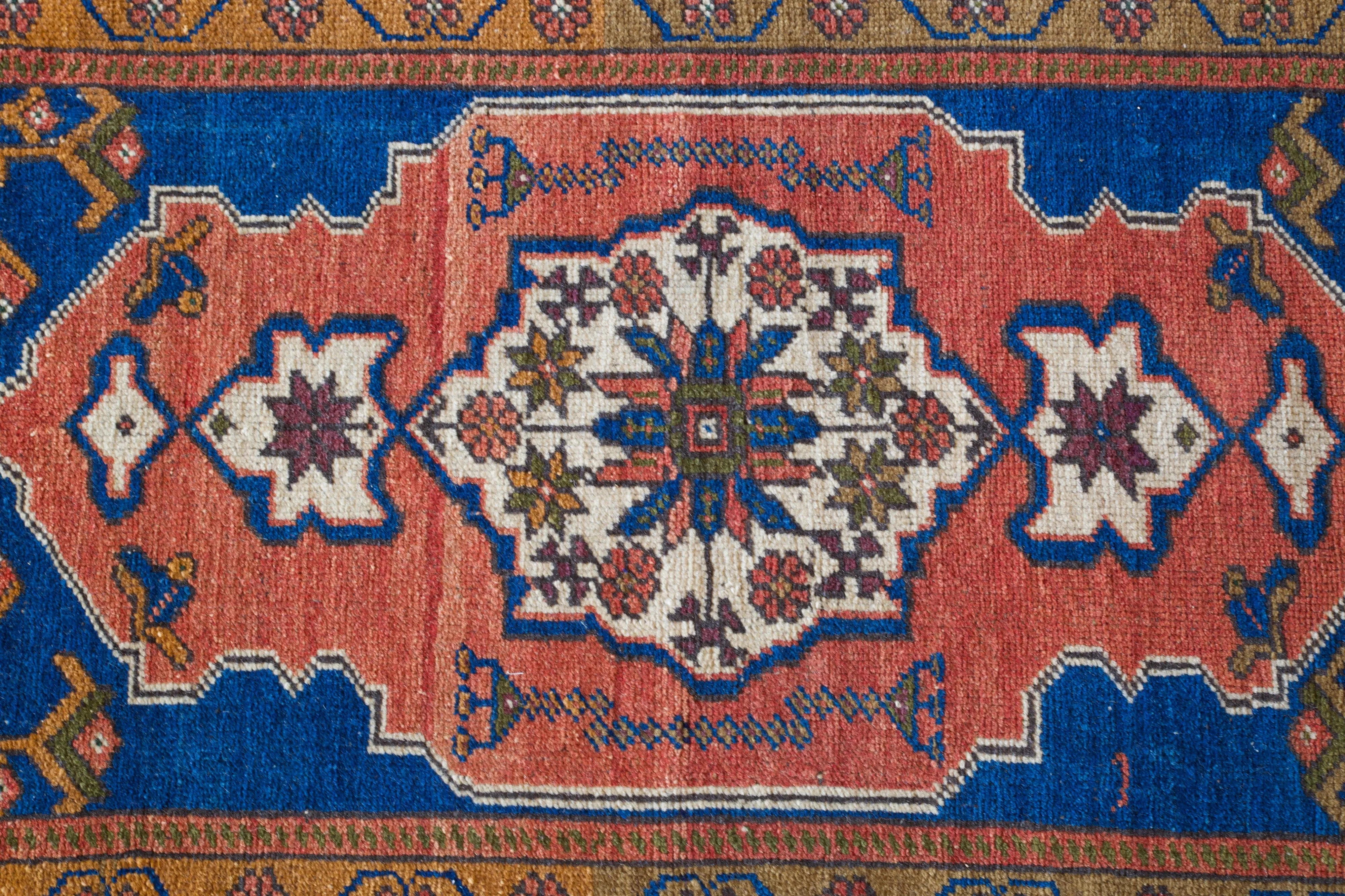 Vintage Mini Turkish Rug 24"x49"