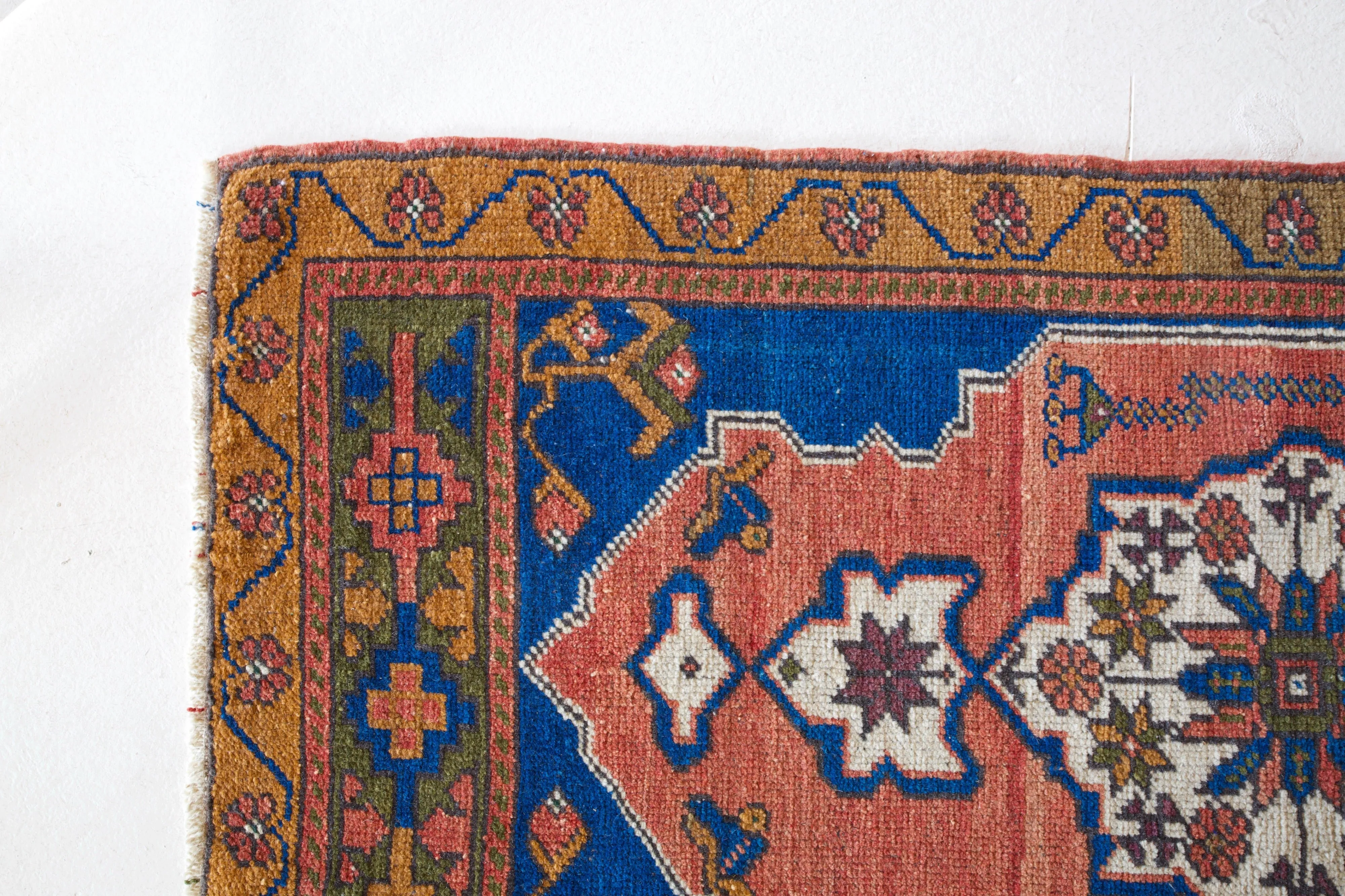 Vintage Mini Turkish Rug 24"x49"