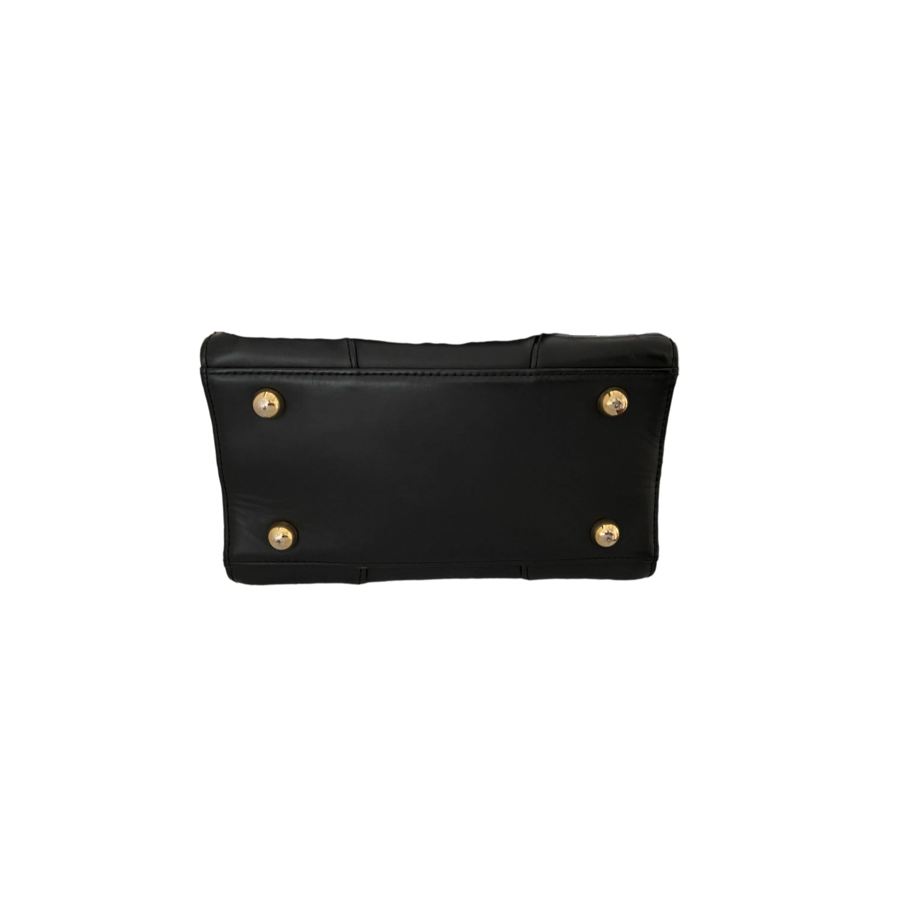 Vivienne Westwood Black Leather Top Handle Bag