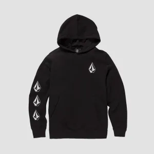 Volcom Iconic Stone Pullover Hoodie Black - Kids