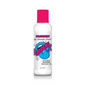 Warming & Lickable Massage Oil Strawberr
