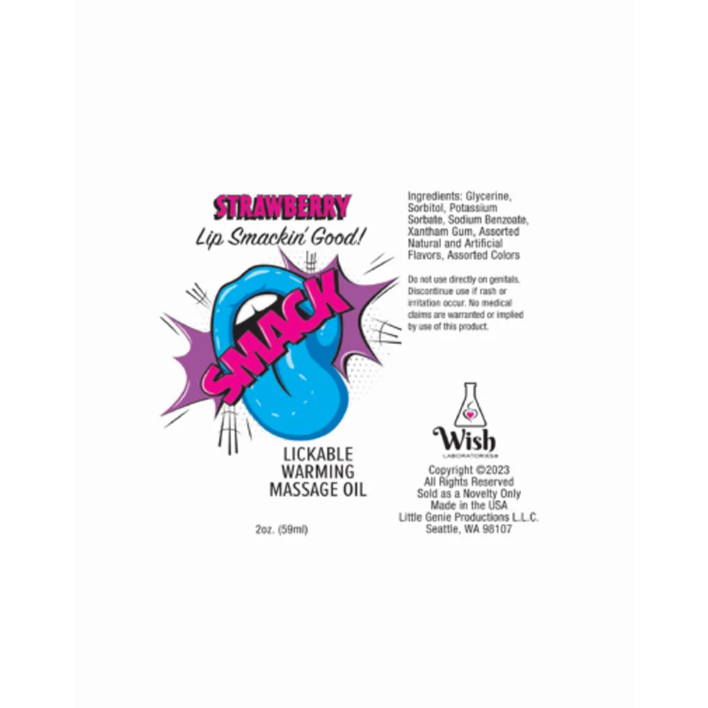 Warming & Lickable Massage Oil Strawberr