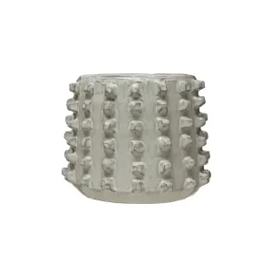 White Wash Sculptural Planter