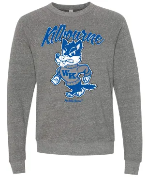 WOLVES RETRO MASCOT CREW GRAY