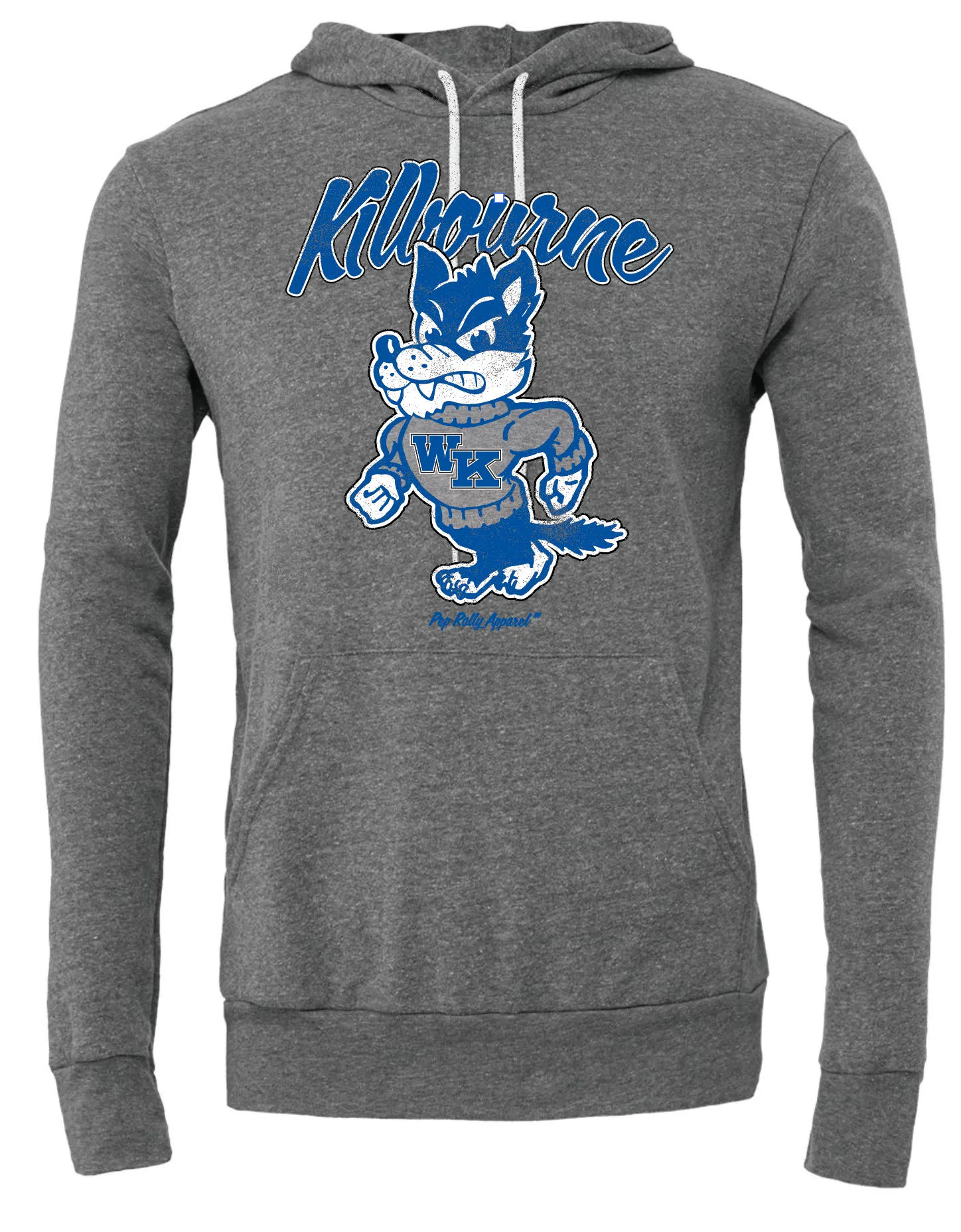 WOLVES RETRO MASCOT HOODIE GRAY