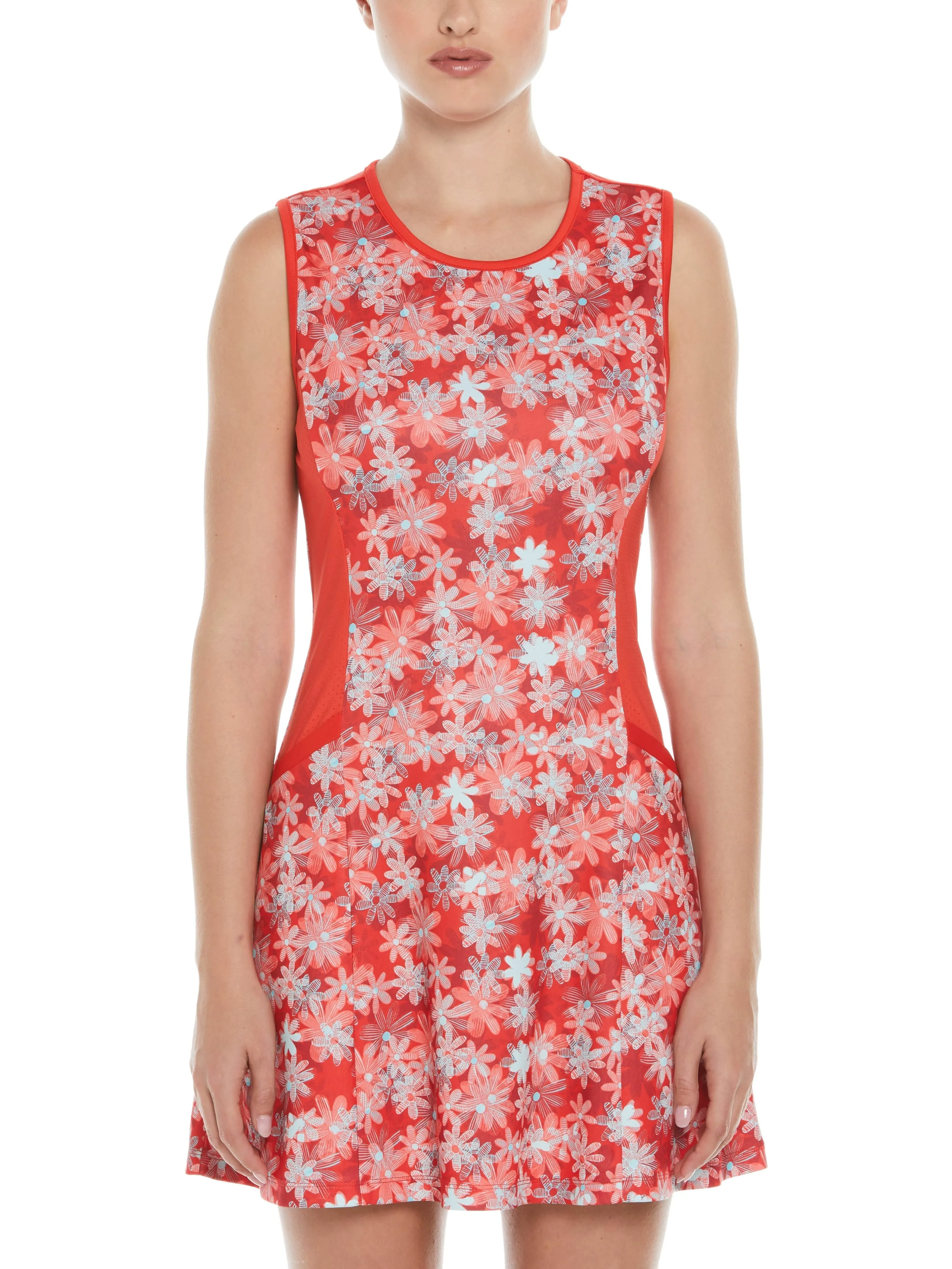 Women's Playful Floral Print Golf Dress