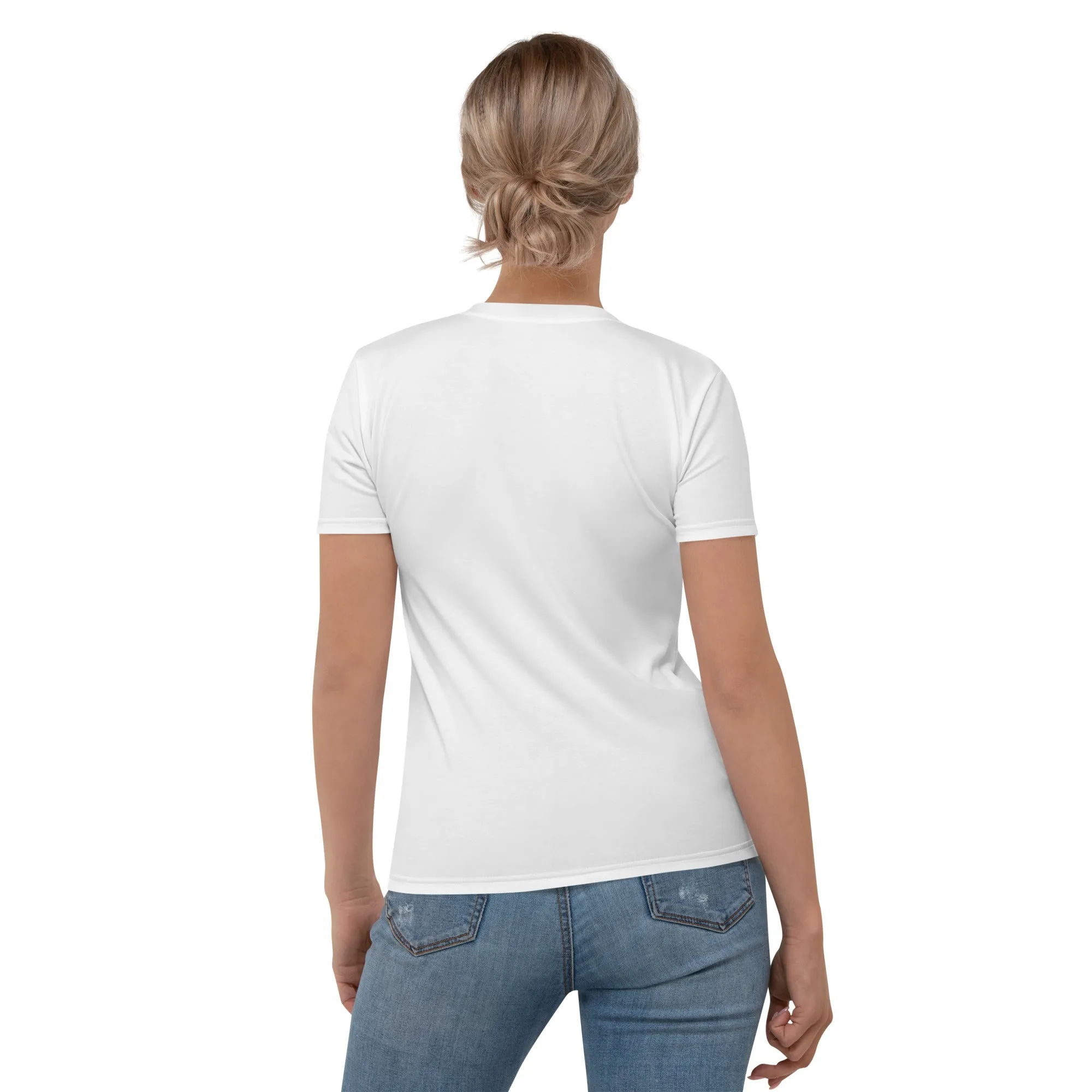 Women's T-shirt, Customized T Shirt, Flaming-Roses-T Shirt, Playful T Shirt