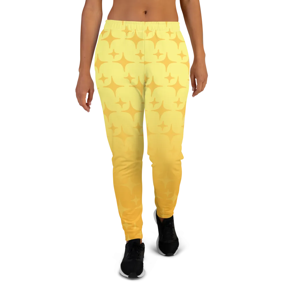 Yellow Ghost Sparkle Joggers (Women's XS-3XL)