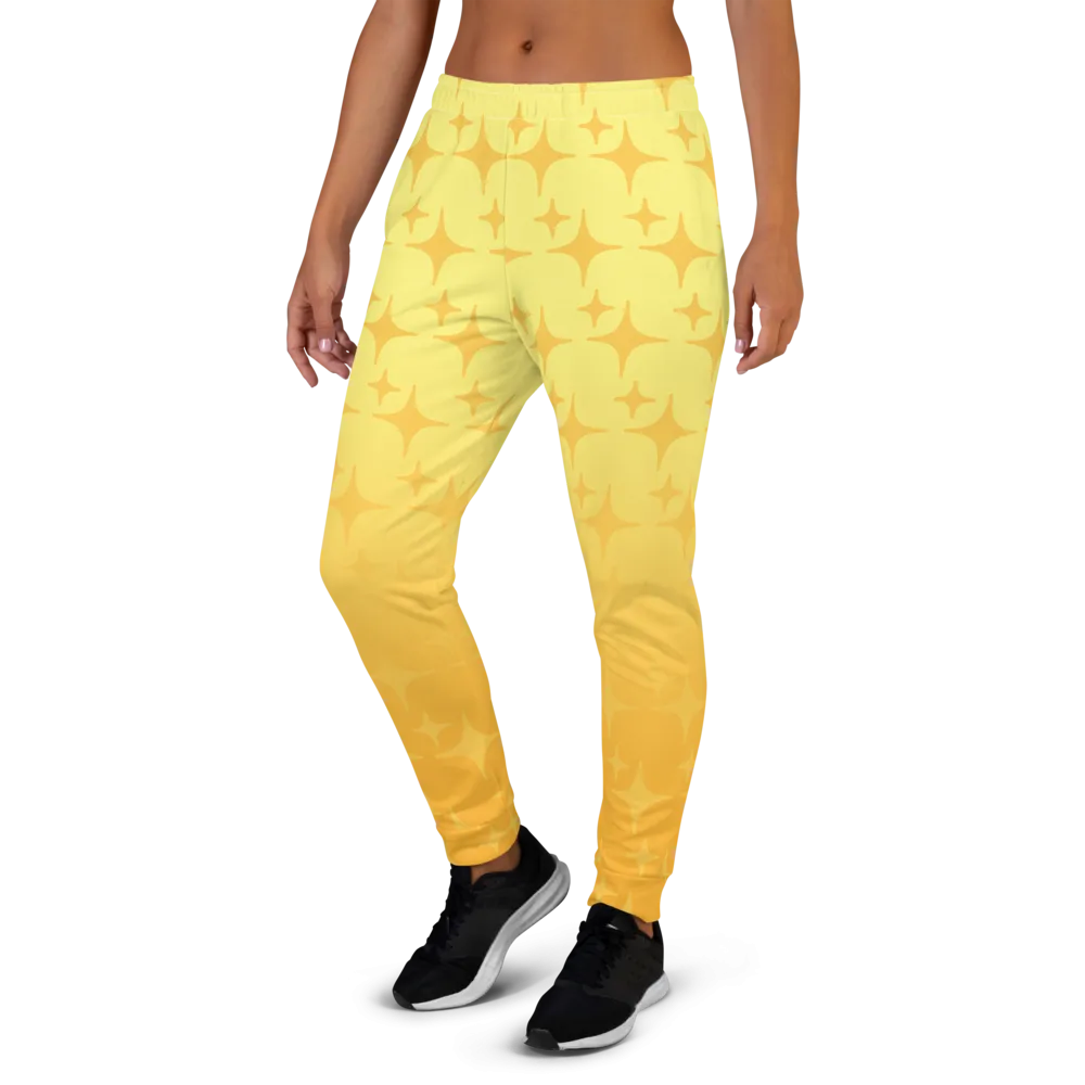 Yellow Ghost Sparkle Joggers (Women's XS-3XL)