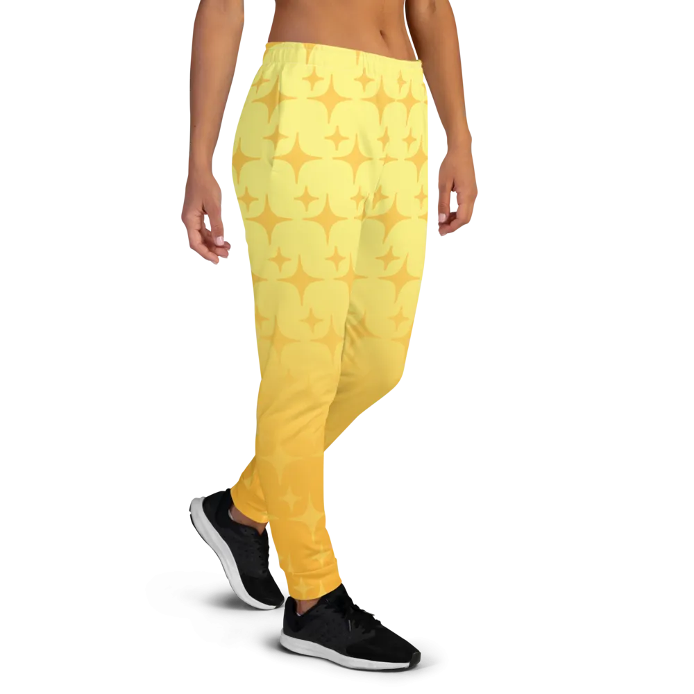 Yellow Ghost Sparkle Joggers (Women's XS-3XL)