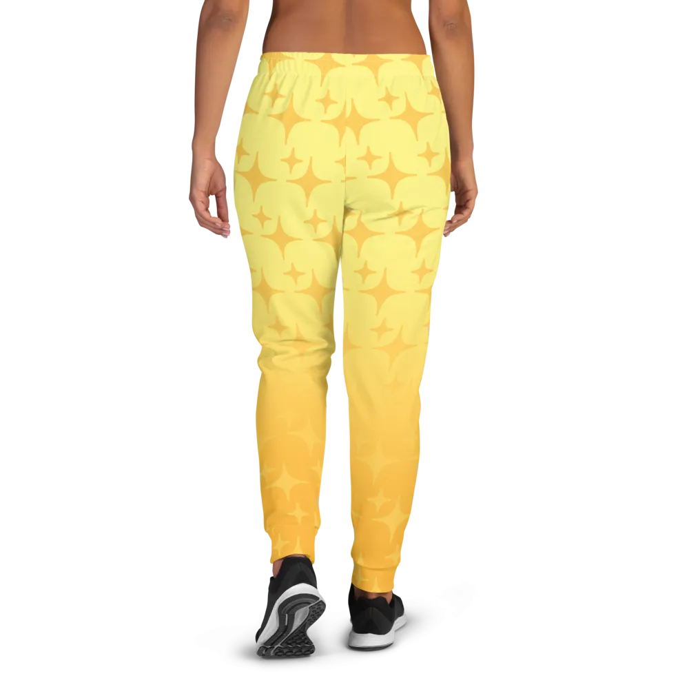 Yellow Ghost Sparkle Joggers (Women's XS-3XL)