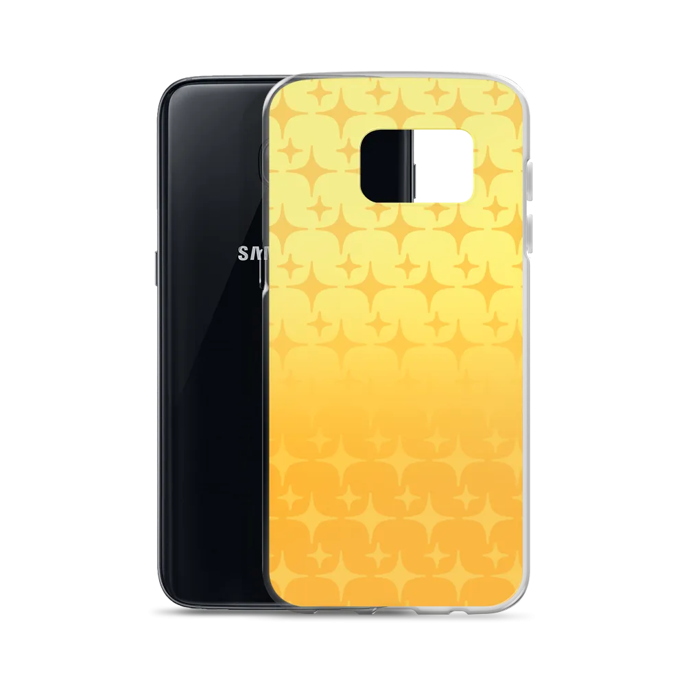 Yellow Ghost Sparkle Phone Case (Samsung Galaxy S7/S7 Edge/S8/S8 /S9/S9 /S10/S10 /S10e/S20/S20 Plus/S20 Ultra)